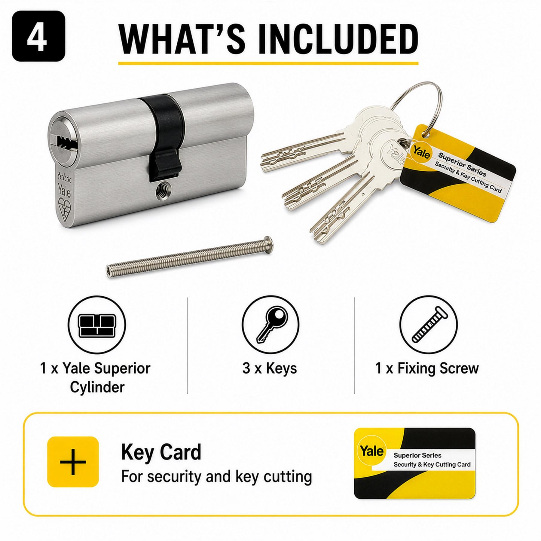 YALE Superior Euro Cylinder Door Lock Anti Snap Bump High Security uPVC Barrel
