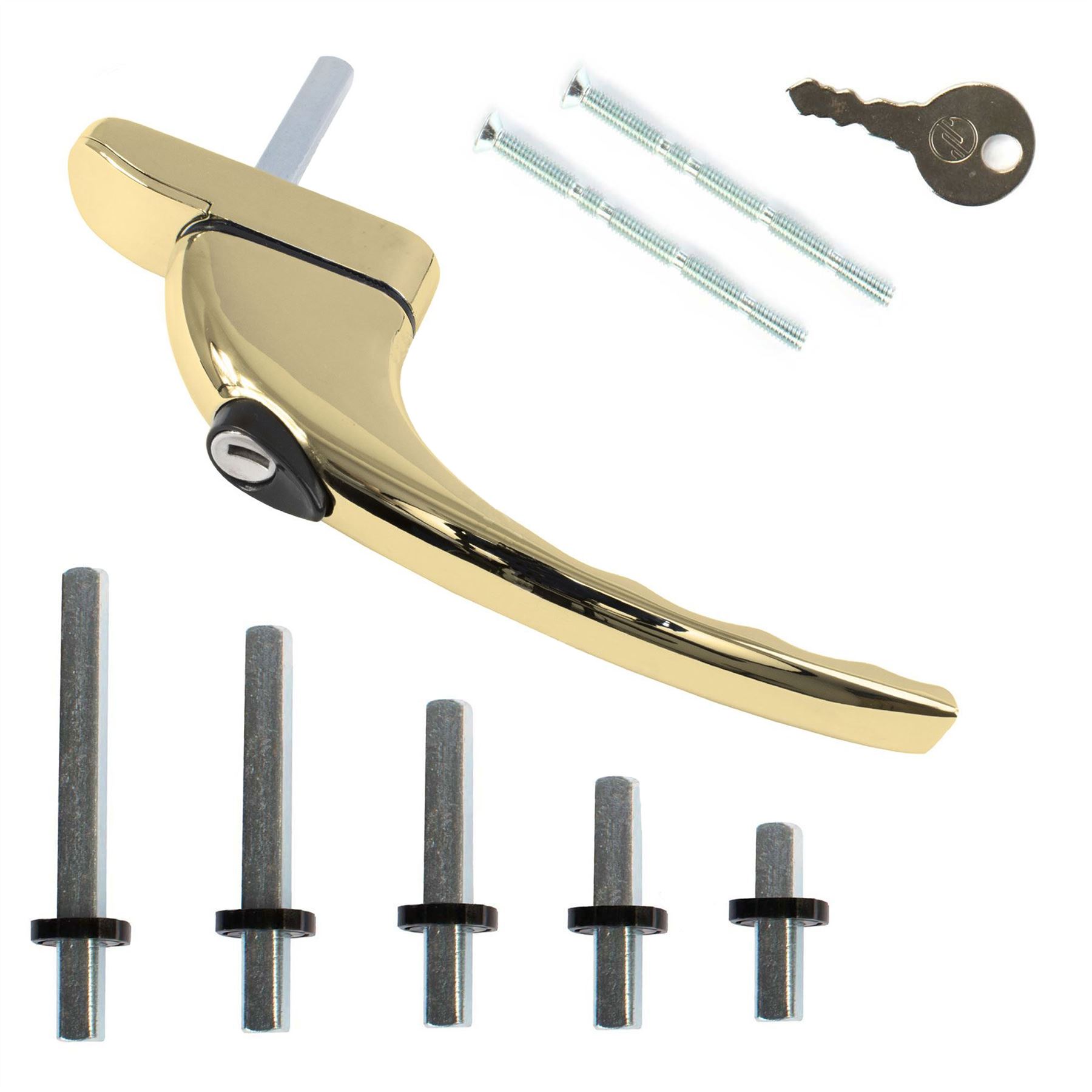 Mila Inline UPVC Window Handle Universal Espag Lock Smart Spindle Double Glazing
