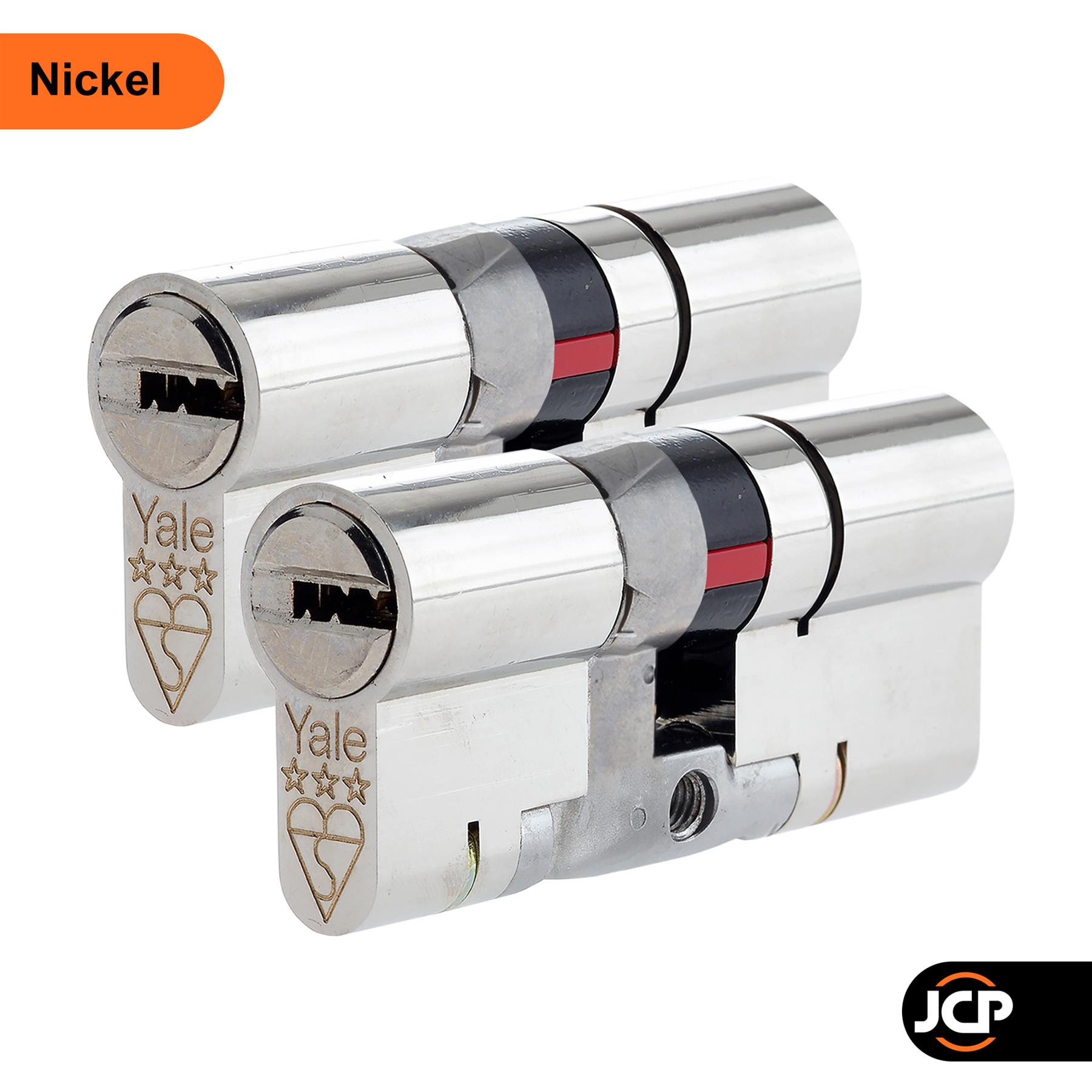 Pair Yale Platinum Keyed Alike Euro Cylinder UPVC Door Lock Anti Snap 3 Star