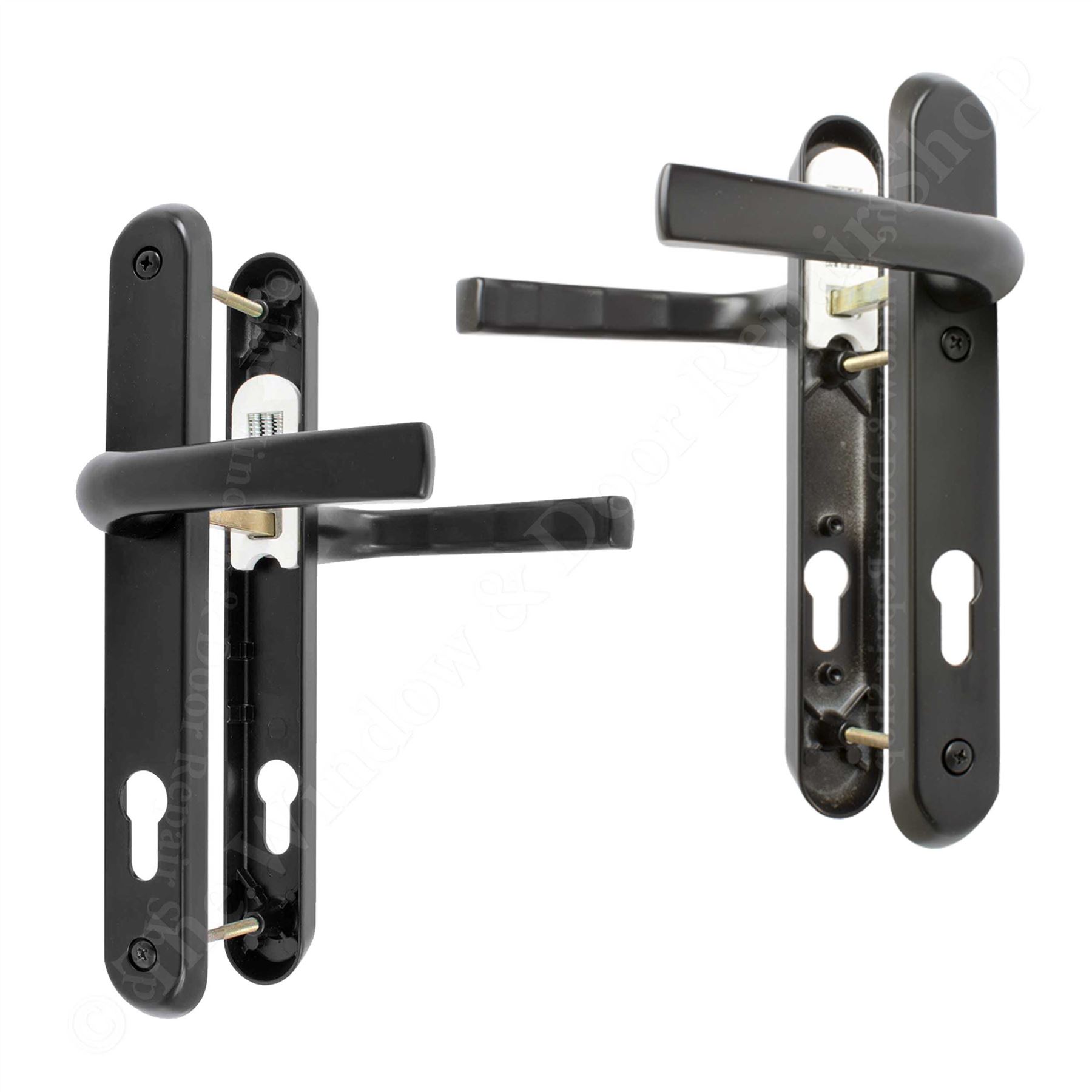 UPVC Door Handle Pair 92PZ Sprung Lever Double Glazing Patio Avocet