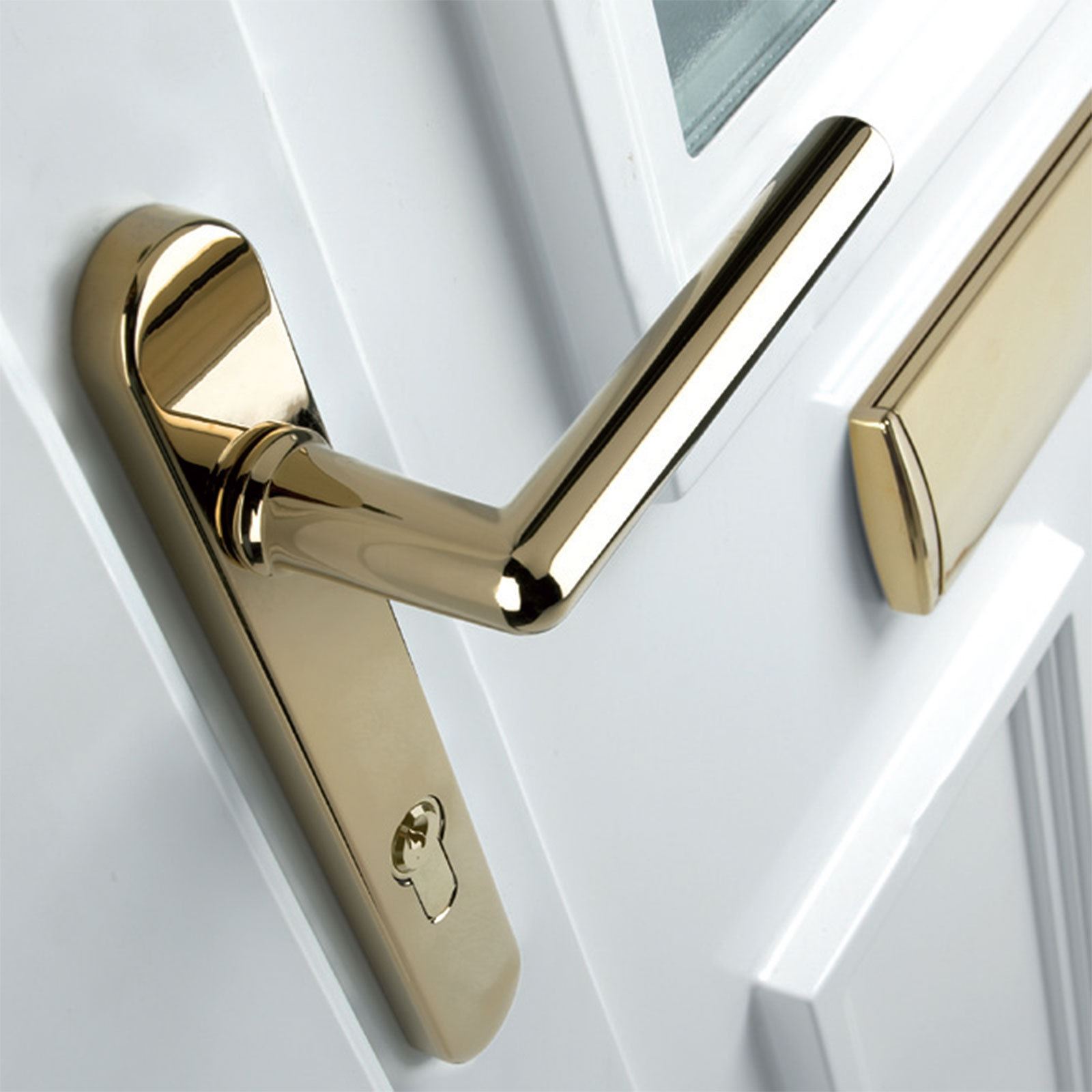 UPVC Door Handle Mila Prostyle 92mm 92PZ 240mm Fixings Double Glazing