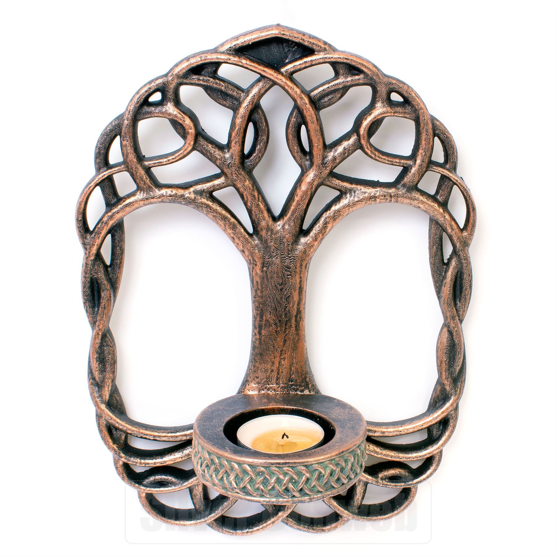 Tree Of Life Wall Sconce Tealight Candle Holder Pagan Wiccan Gothic