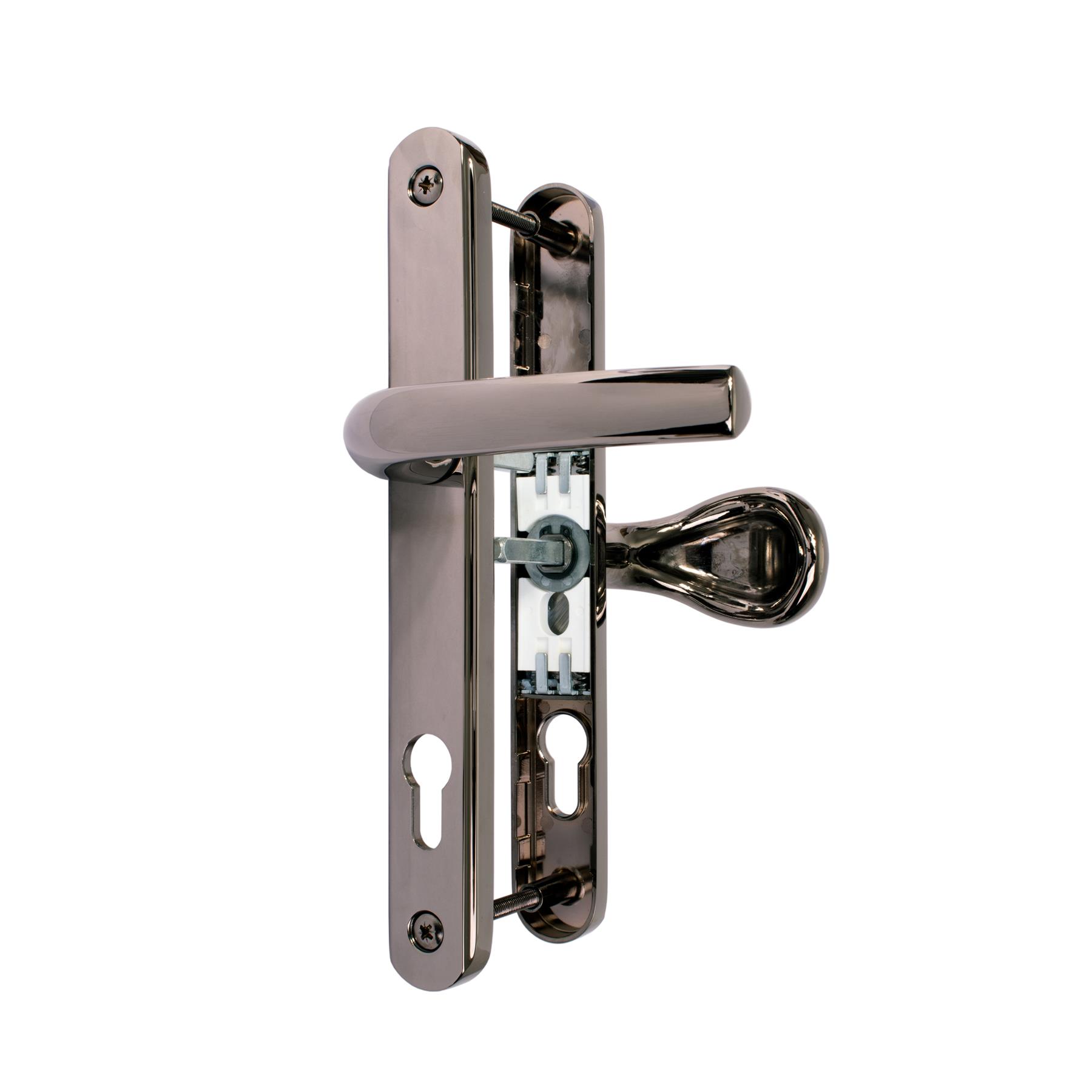 UPVC Door Handle 62mm 92mm Sprung Offset Lever Pad Set 215mm Fixings GreenteQ - Picture 9 of 12