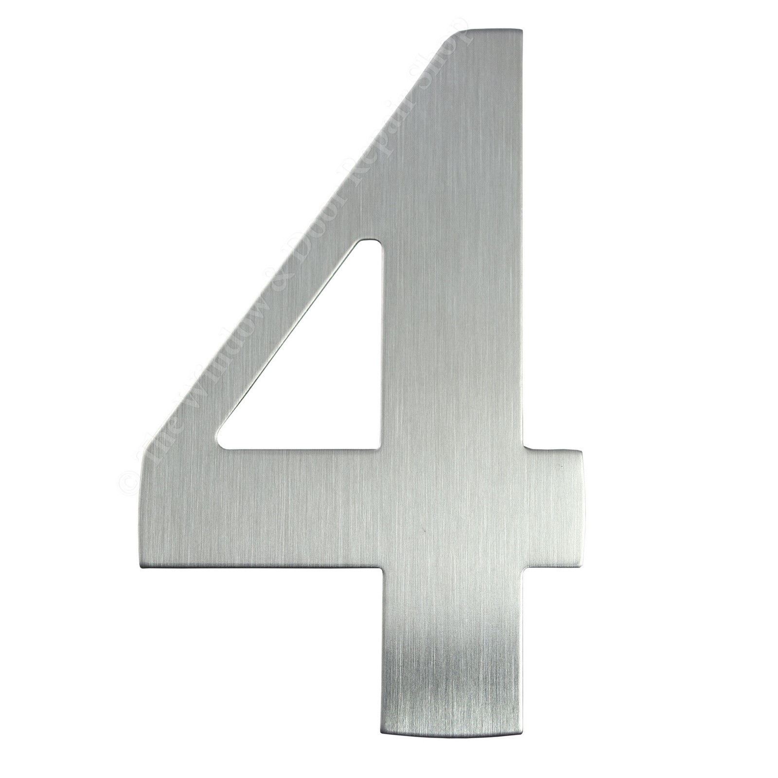 3" inch 76mm Self Adhesive Brushed Satin Stainless Steel Door House