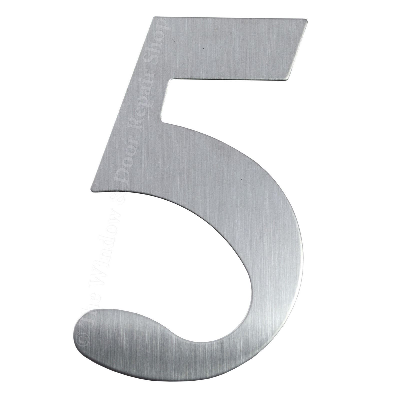 3" inch 76mm Self Adhesive Brushed Satin Stainless Steel Door House