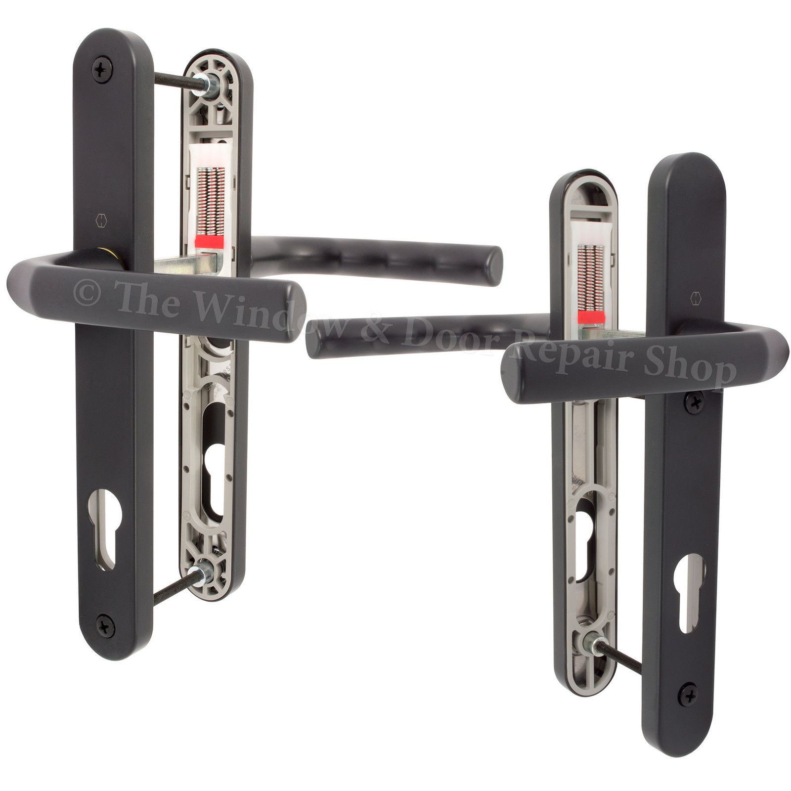 UPVC Door Handle Hoppe Birmingham Sprung 92mm PZ Double Glazing Pair Set PVC - Picture 10 of 10