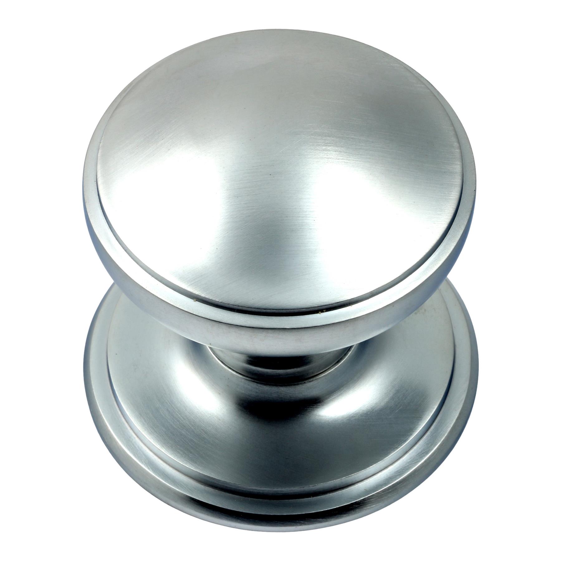 Princess Centre Pull Door Knob Solid Brass Heavy Duty 73mm 2.8" Diameter Round - Picture 10 of 10
