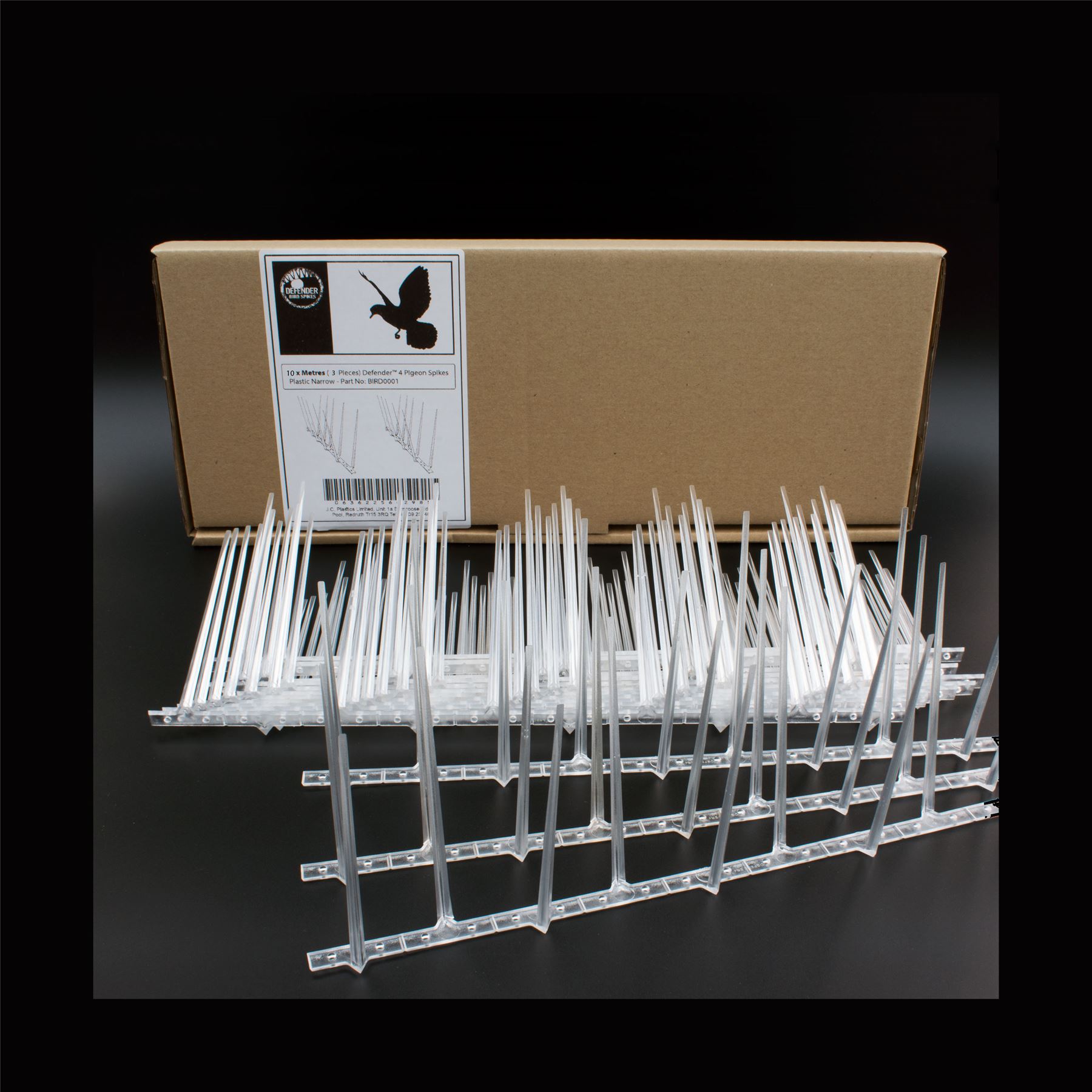 10m Bird Pigeon Spikes Defender Deterrent Narrow Plastic Anti Birds