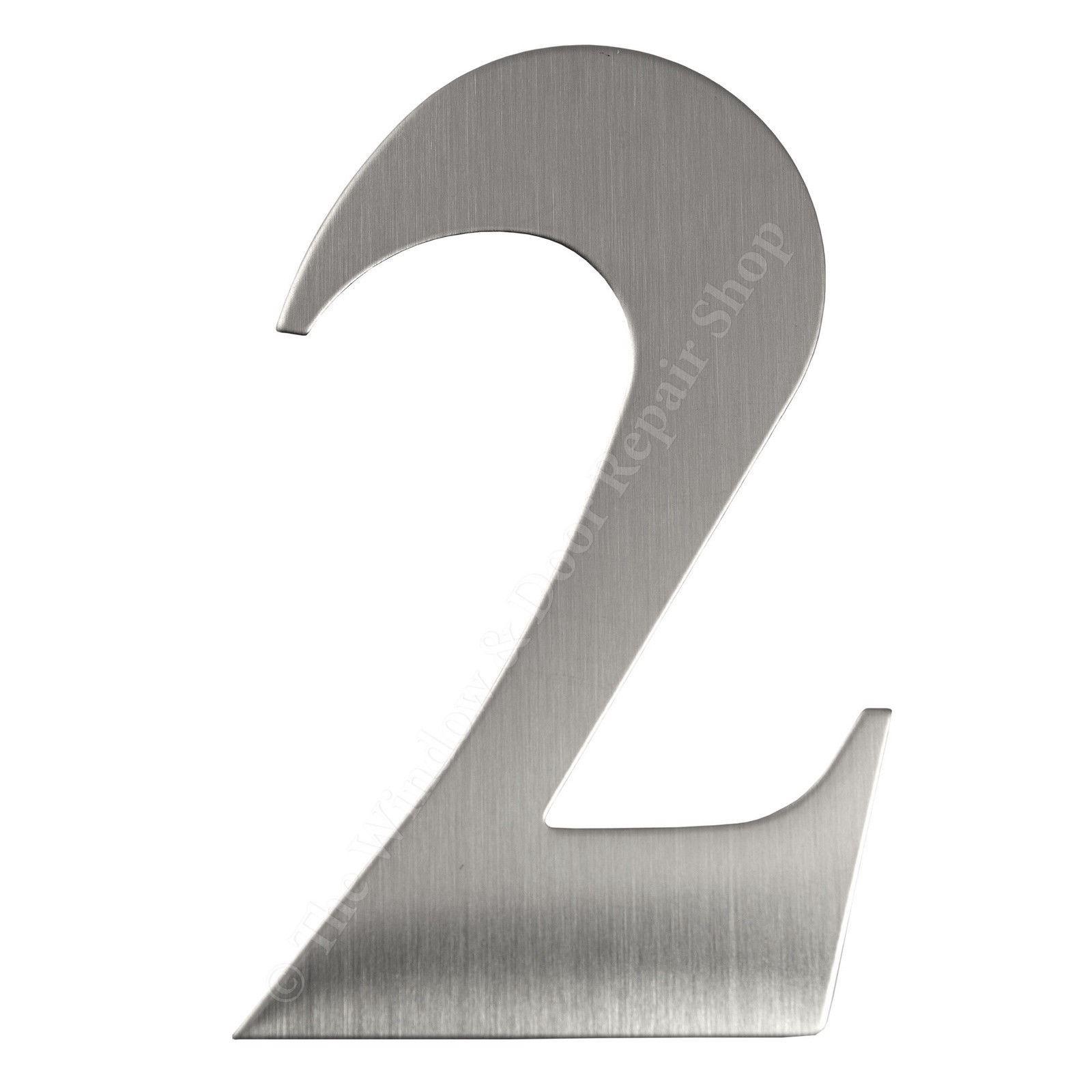 3" inch 76mm Self Adhesive Brushed Satin Stainless Steel Door House