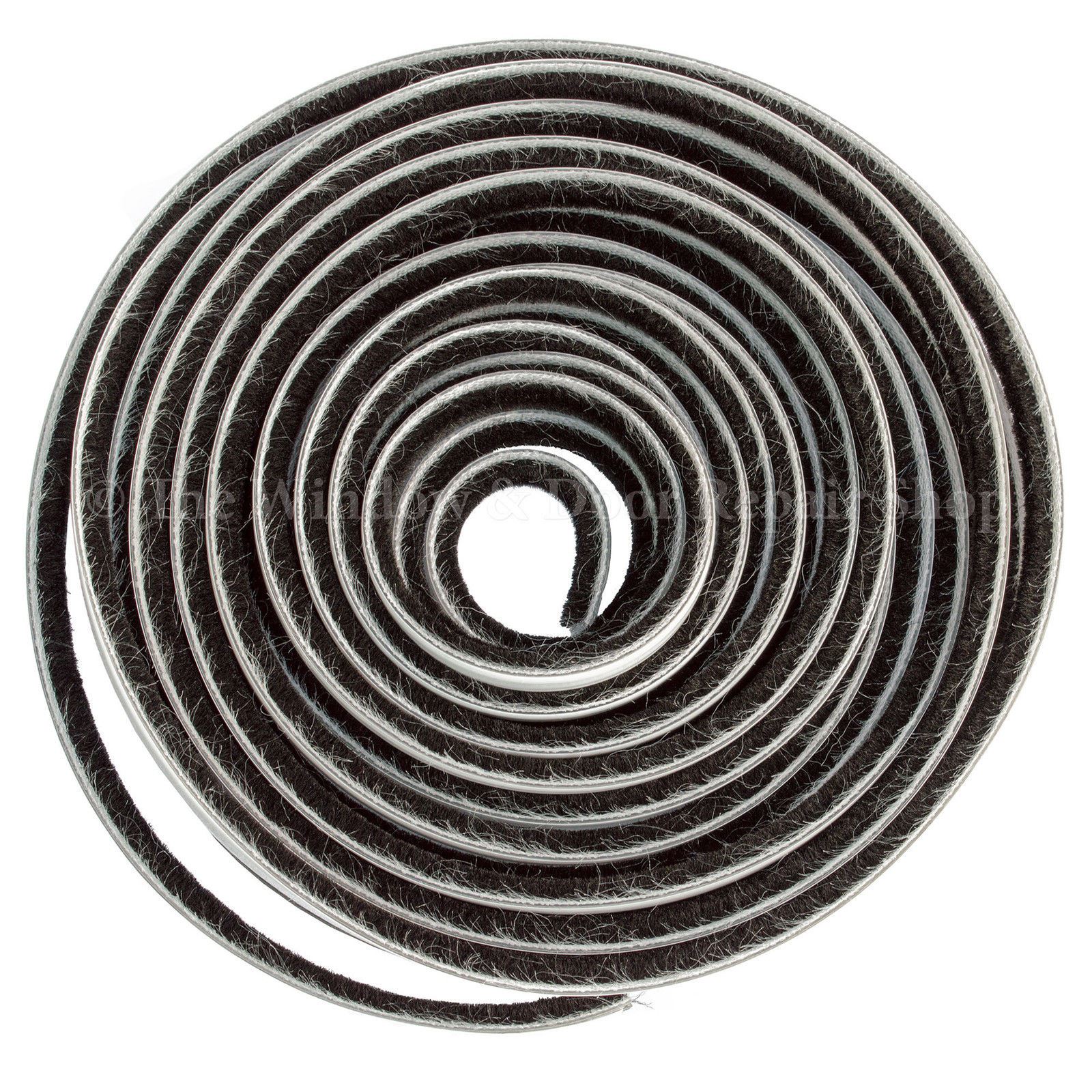 5M Roll Self Adhesive Draught Excluder Brush Pile Windows Doors Draft Proof Seal eBay
