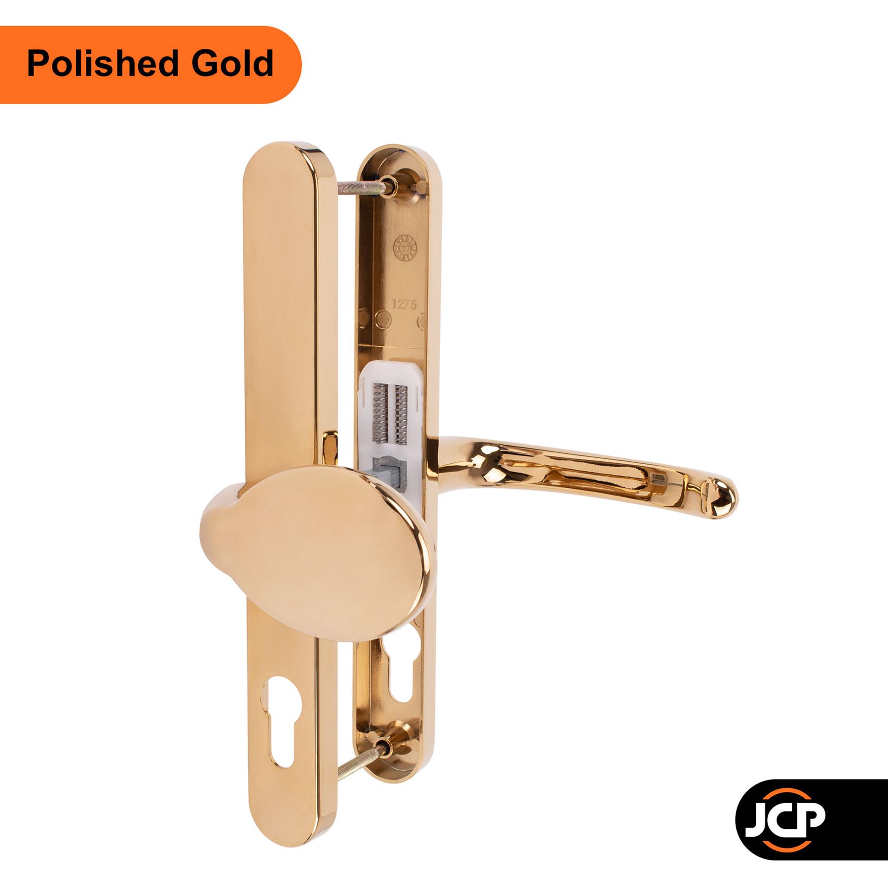 UPVC Lever Pad Door Handle Inline Set 68PZ 68mm 215mm Fixings Double Glazing TSS - Picture 7 of 9