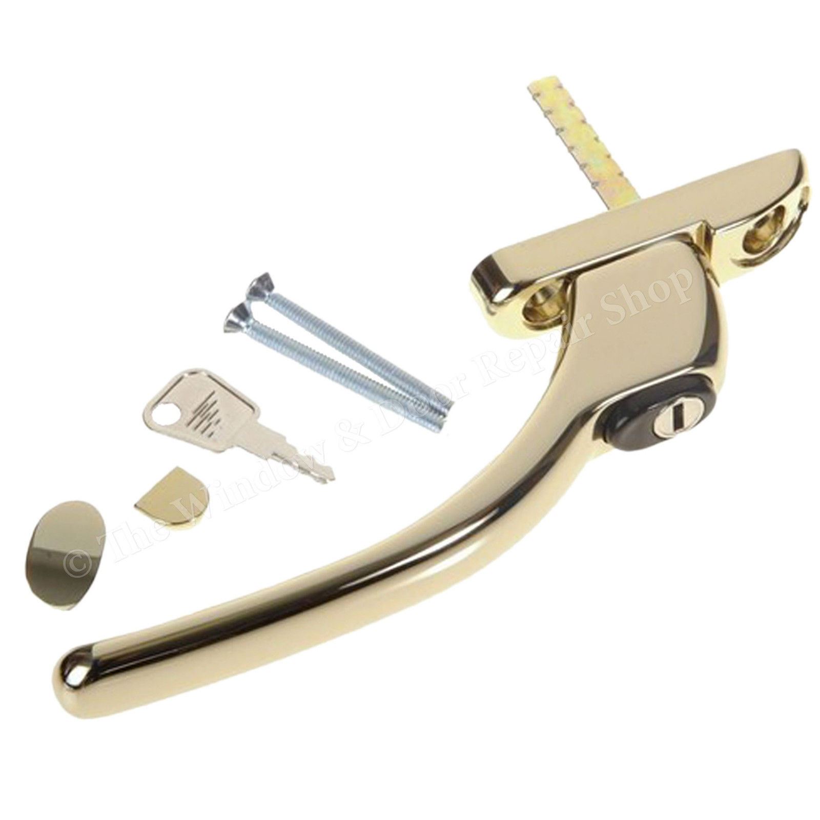Inline Espag UPVC Window Handle Locking Universal Double Glazing Fab