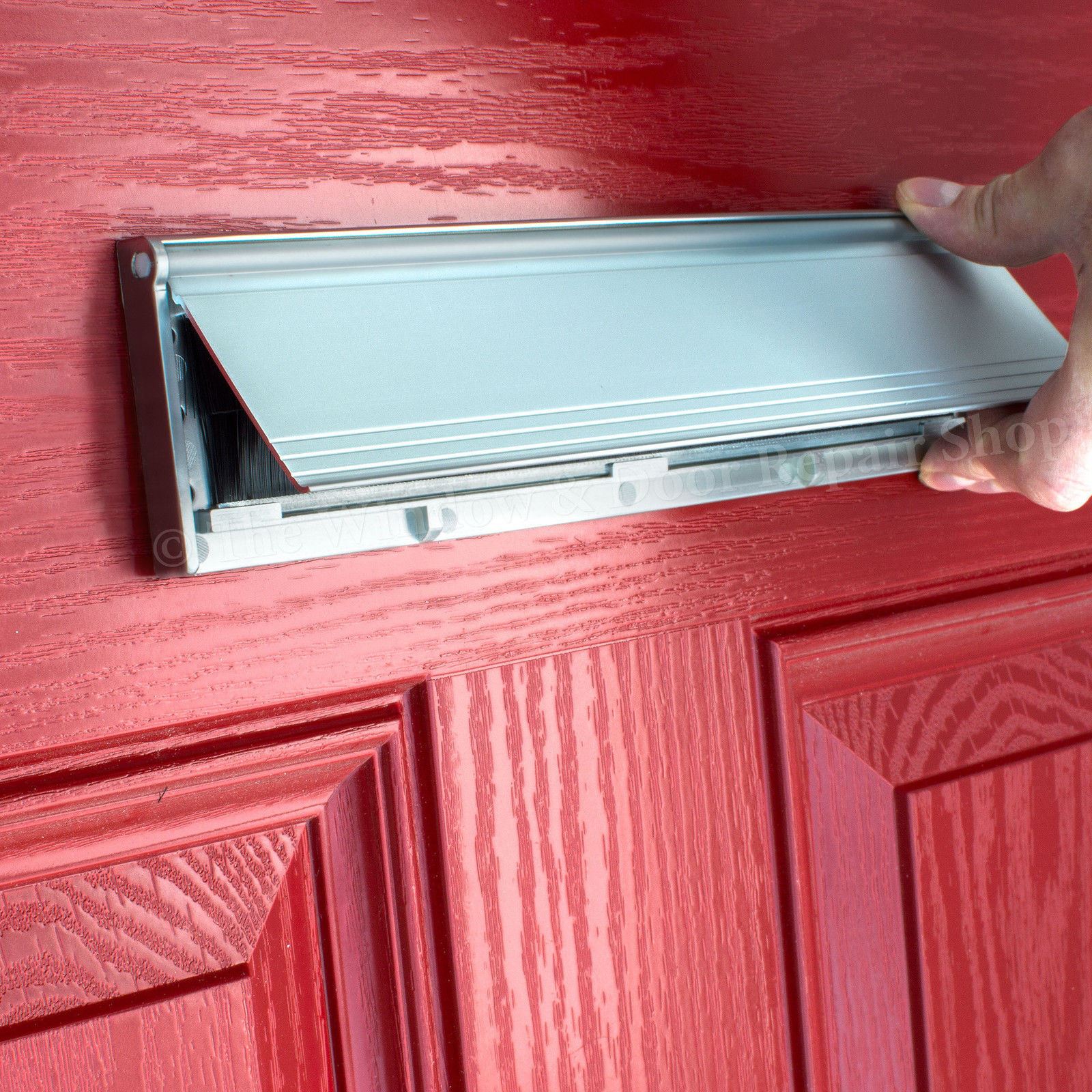 PVC Door Metal Letter Box Plate Seal Flap Cover Brush Internal Draught Excluder eBay