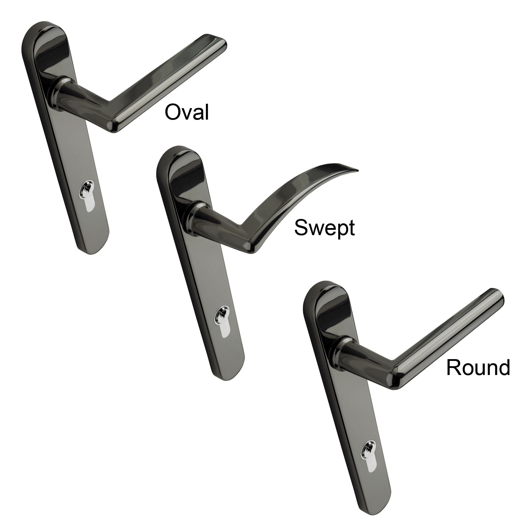 UPVC Door Handle Mila Prostyle 92mm 92PZ 211mm Fixings Double Glazing