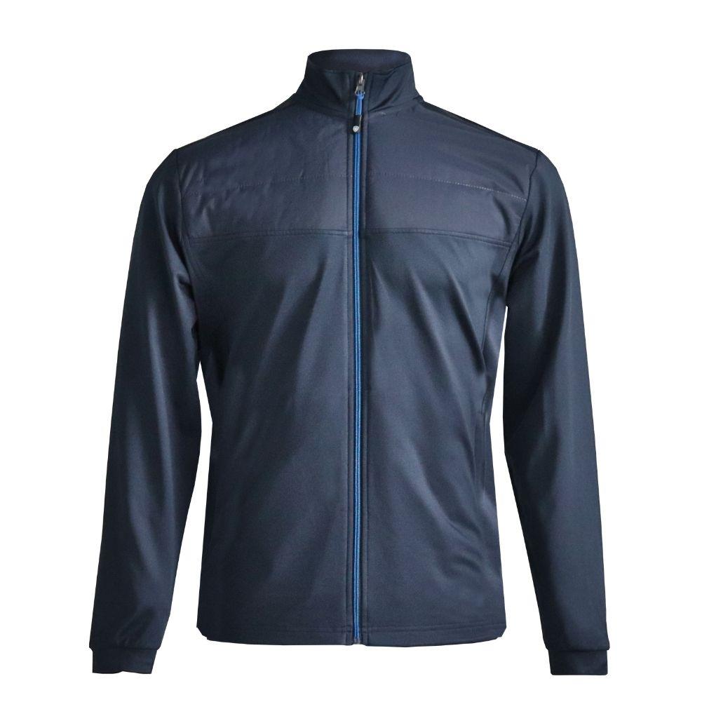 Herren Golfjacke wattiert Stretch durchgehender Reißverschluss winddicht gesteppt islandgrün Mantel