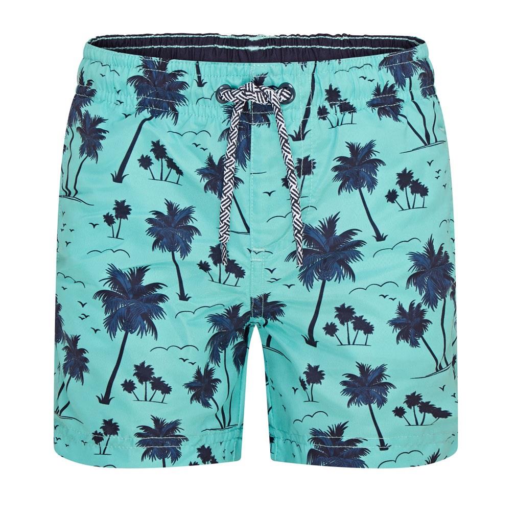 Boys Swimming Trunks Shorts Holiday Beach Pool Kids Printed Plain Swim Bottoms - Picture 16 of 26