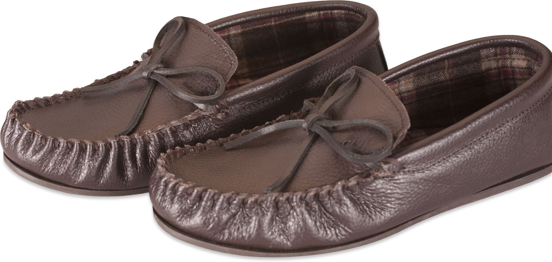 Nordvek Womens Real Leather Moccasin Slippers Hard Rubber Sole Ladies