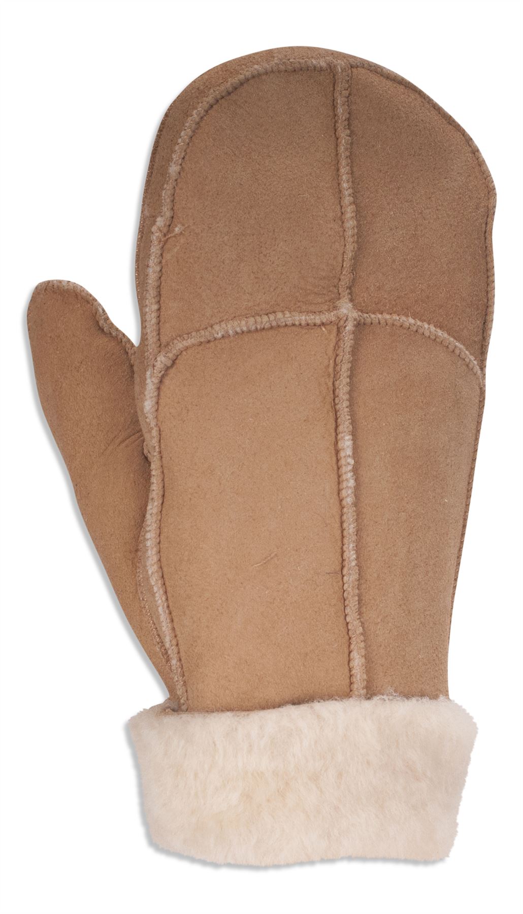 Nordvek Womens Real Sheepskin Mittens Gloves Fur Trim Leather Winter