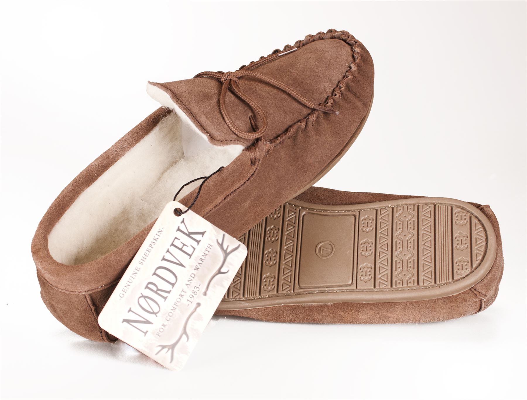 Ladies Lambswool Moccasin Slippers with Hard Sole Ladies Lambswool Moccasin Slippers with Hard Sole
