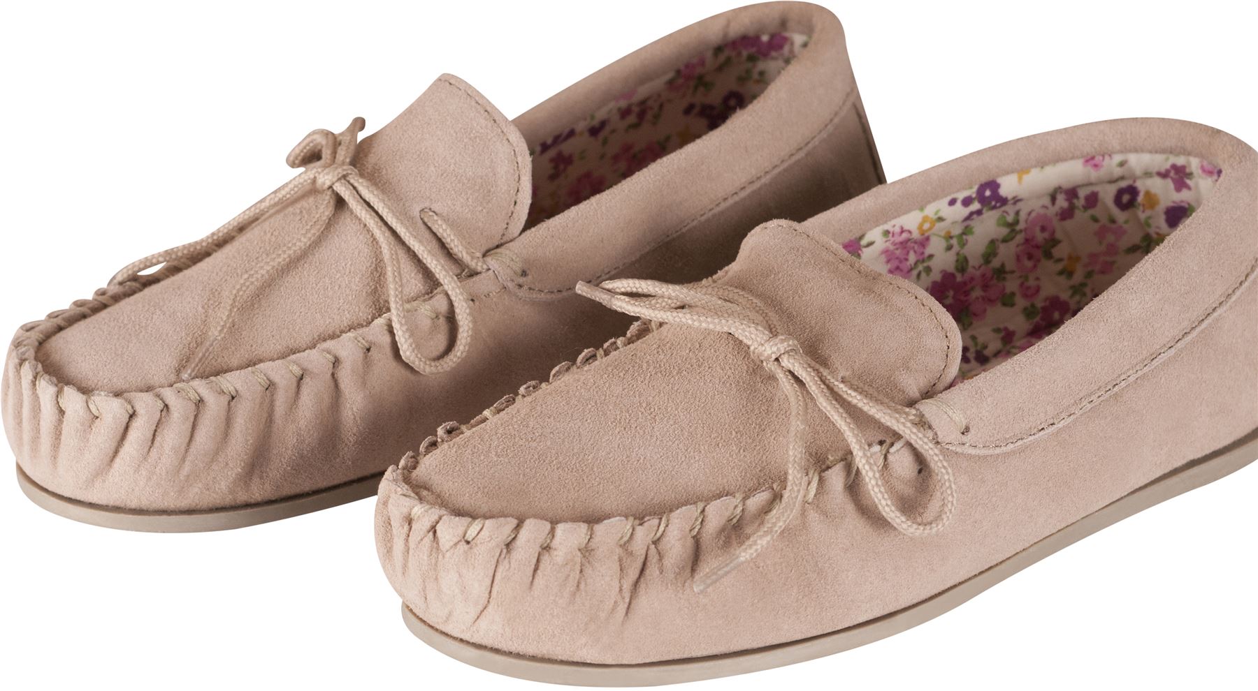 lined moccasin slippers