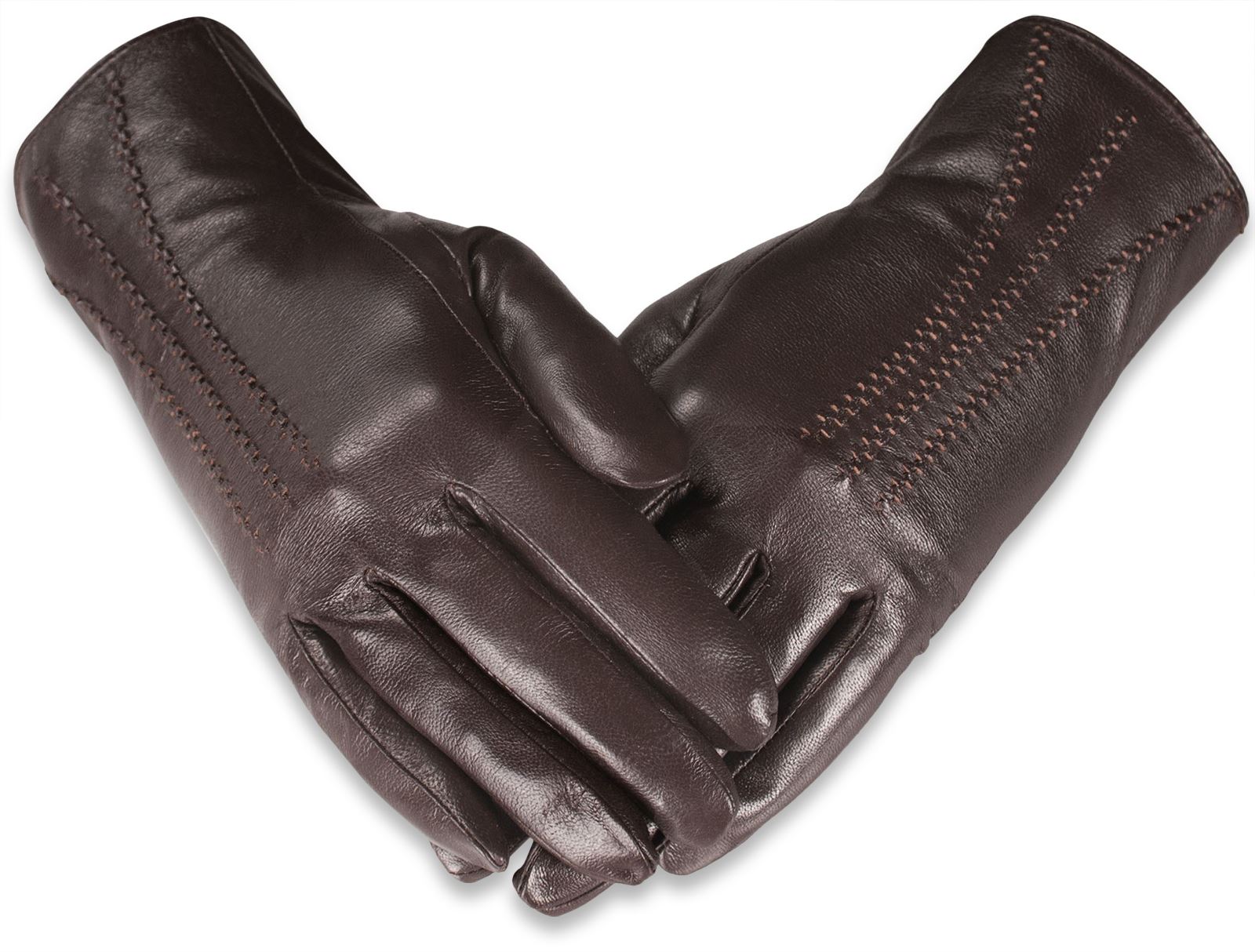 Quivano Ladies Soft Real Leather Gloves Three Line Genuine Womens 337-200 | eBay