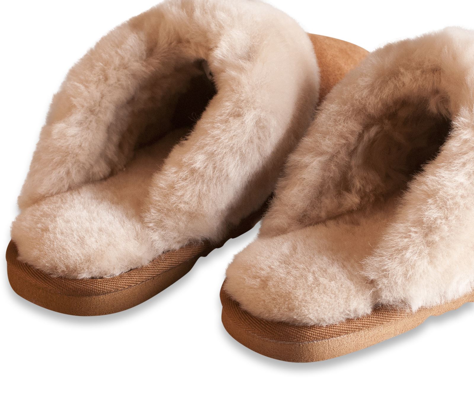 chaussons femme mouton retourne