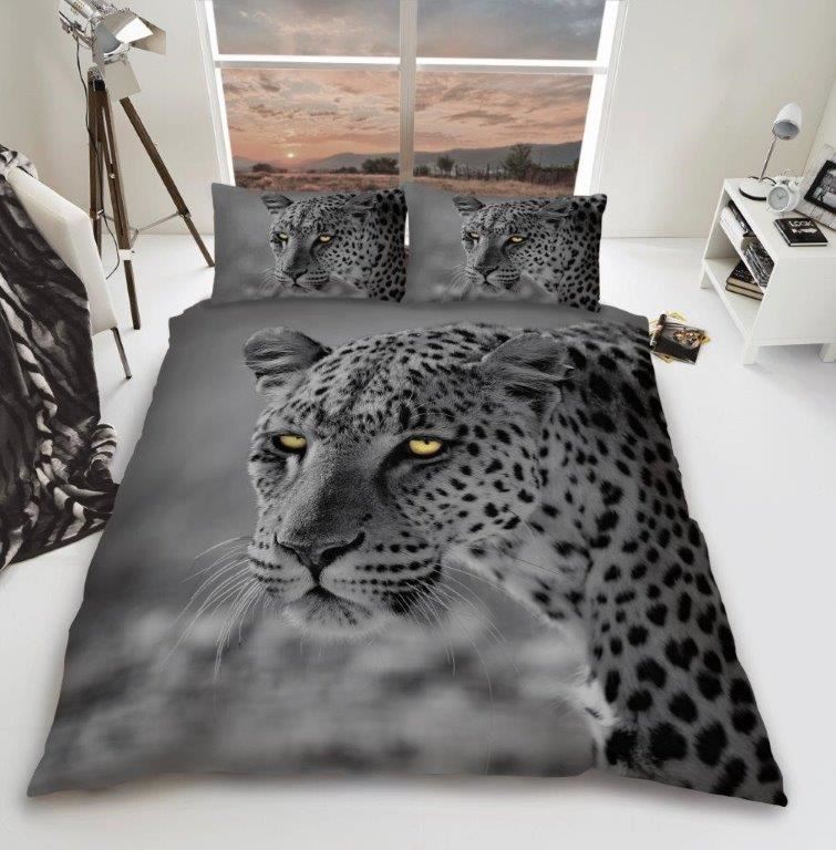 3D Animal Printed Duvet Cover Pillow Cases Quilt Bedding Set Single