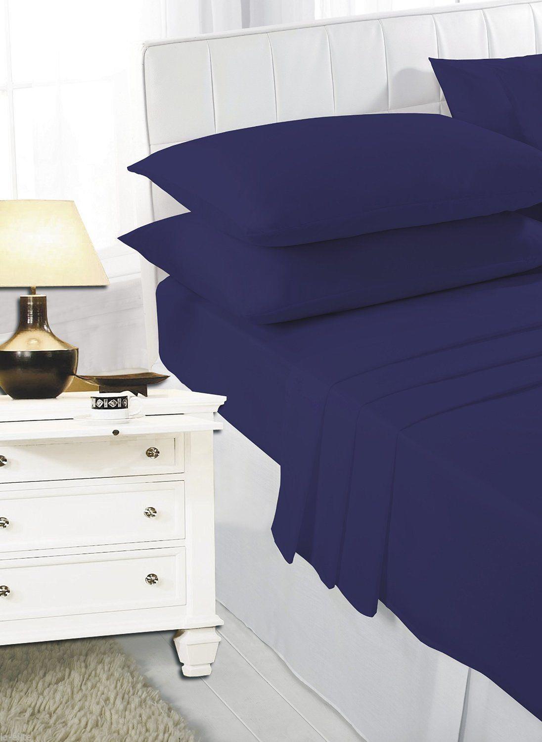 Fitted Bed Sheet T180 Thread Count Percale Single Double King 4FT OR