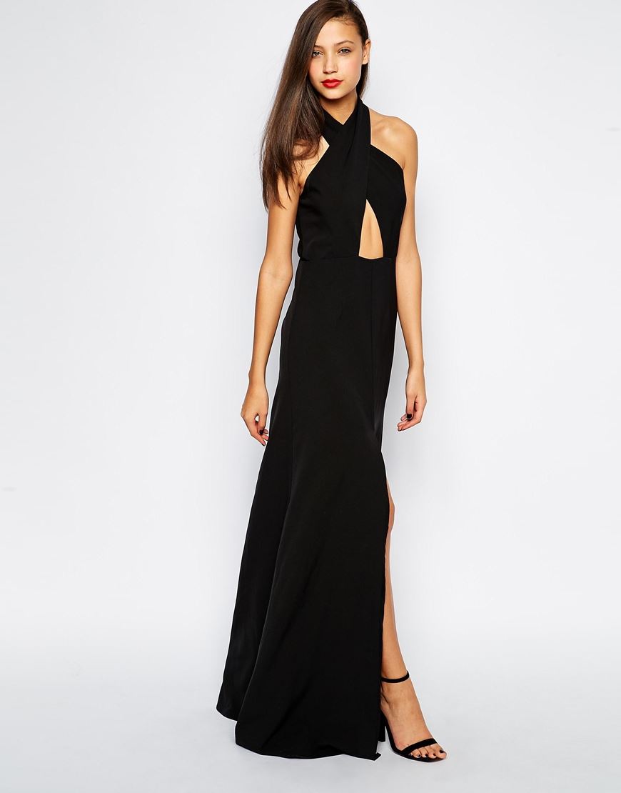 jarlo black maxi dress