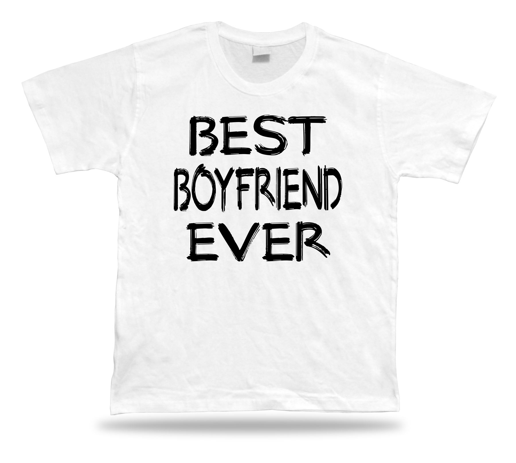Best No1 Boyfriend Ever T-shirt Funny Happy super Gift Idea birhday present Tee - Picture 8 of 8