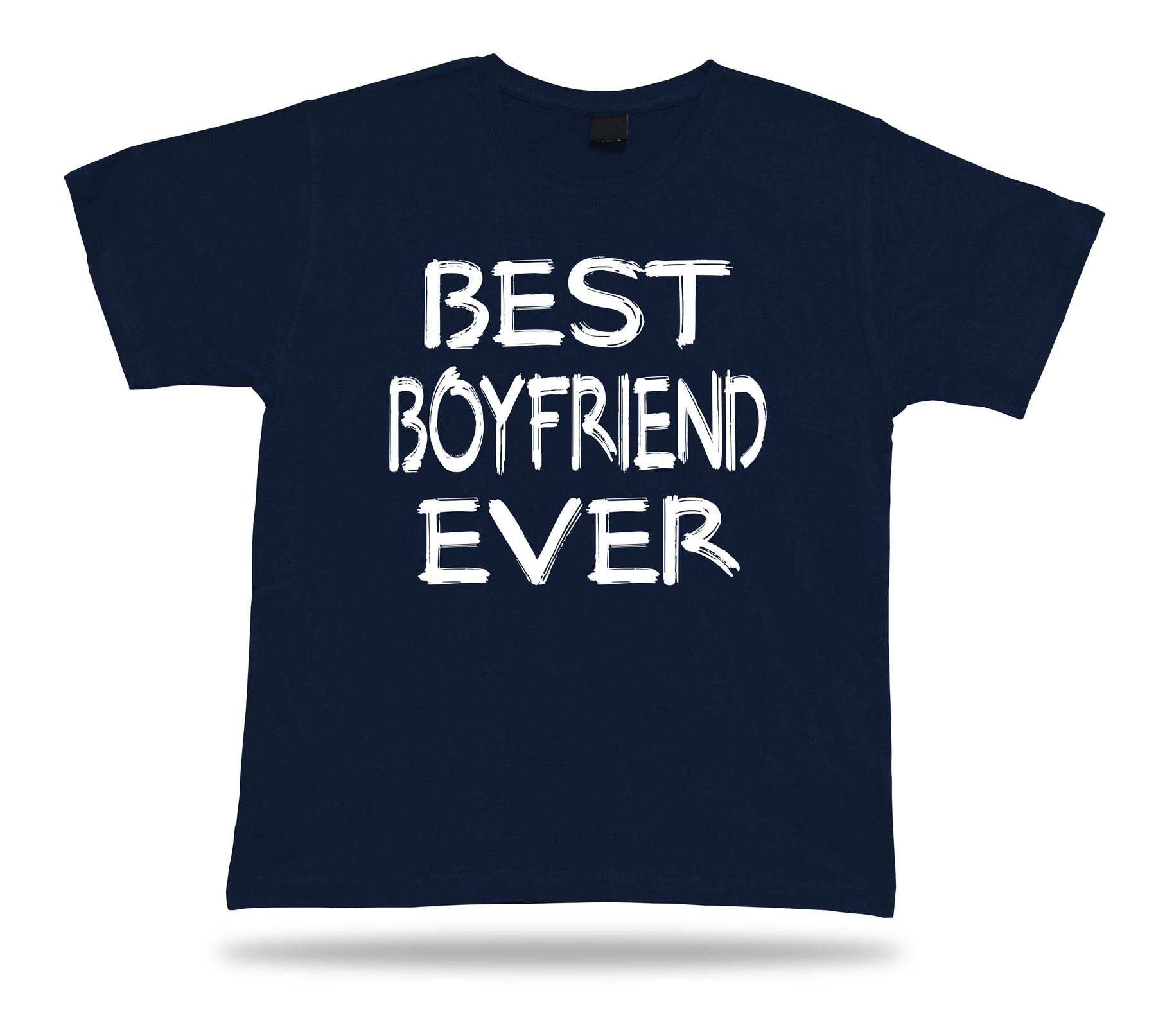 Best No1 Boyfriend Ever T-shirt Funny Happy super Gift Idea birhday present Tee - Picture 6 of 8