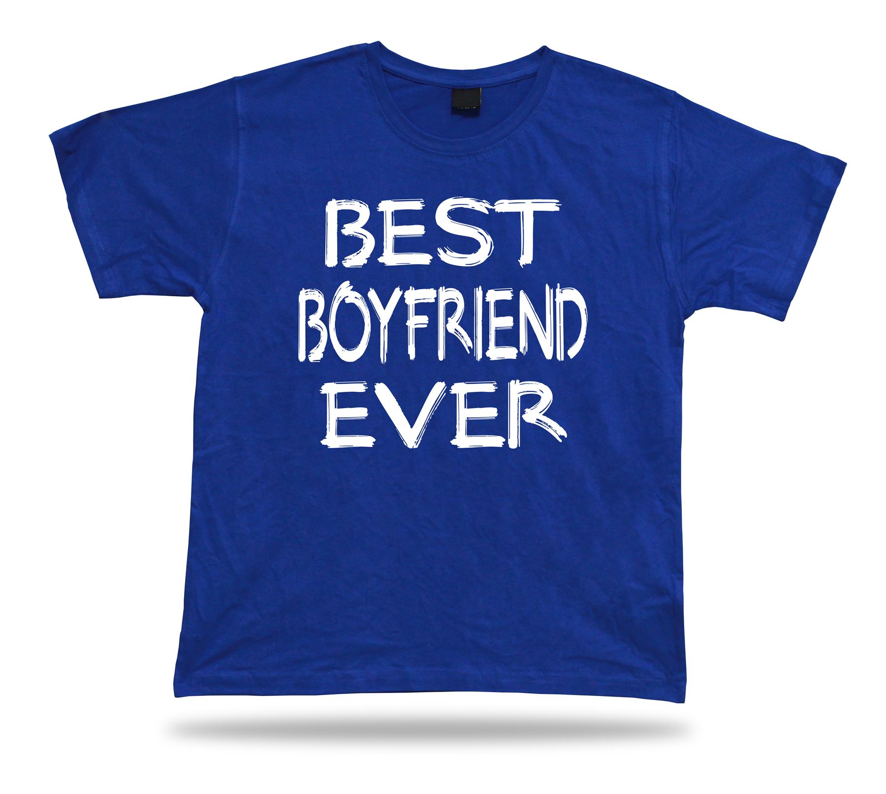 Best No1 Boyfriend Ever T-shirt Funny Happy super Gift Idea birhday present Tee - Picture 3 of 8