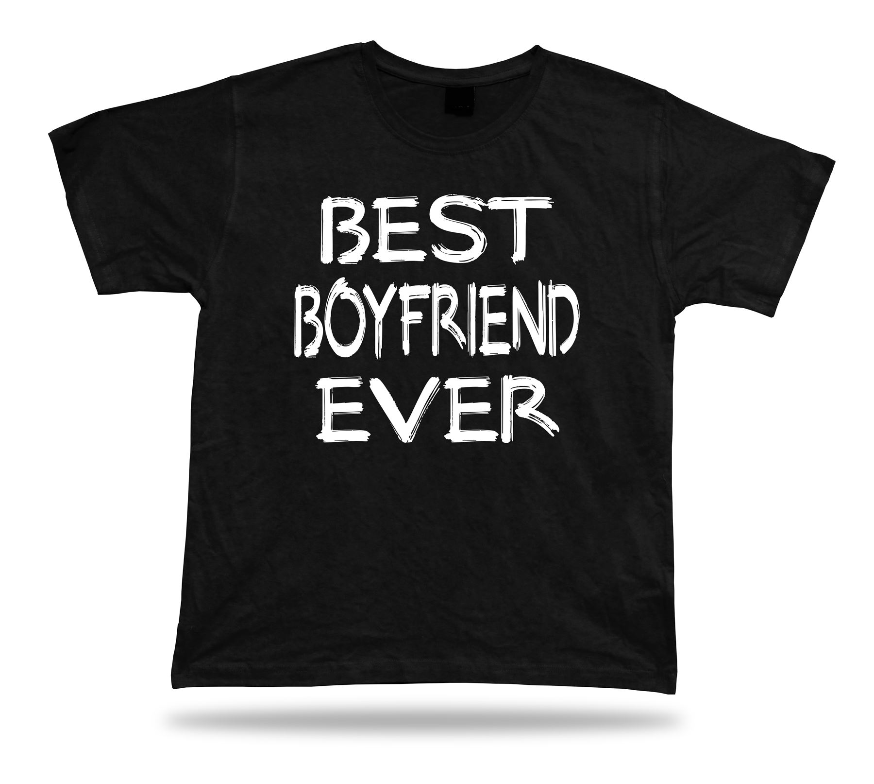 Best No1 Boyfriend Ever T-shirt Funny Happy super Gift Idea birhday present Tee - Picture 2 of 8