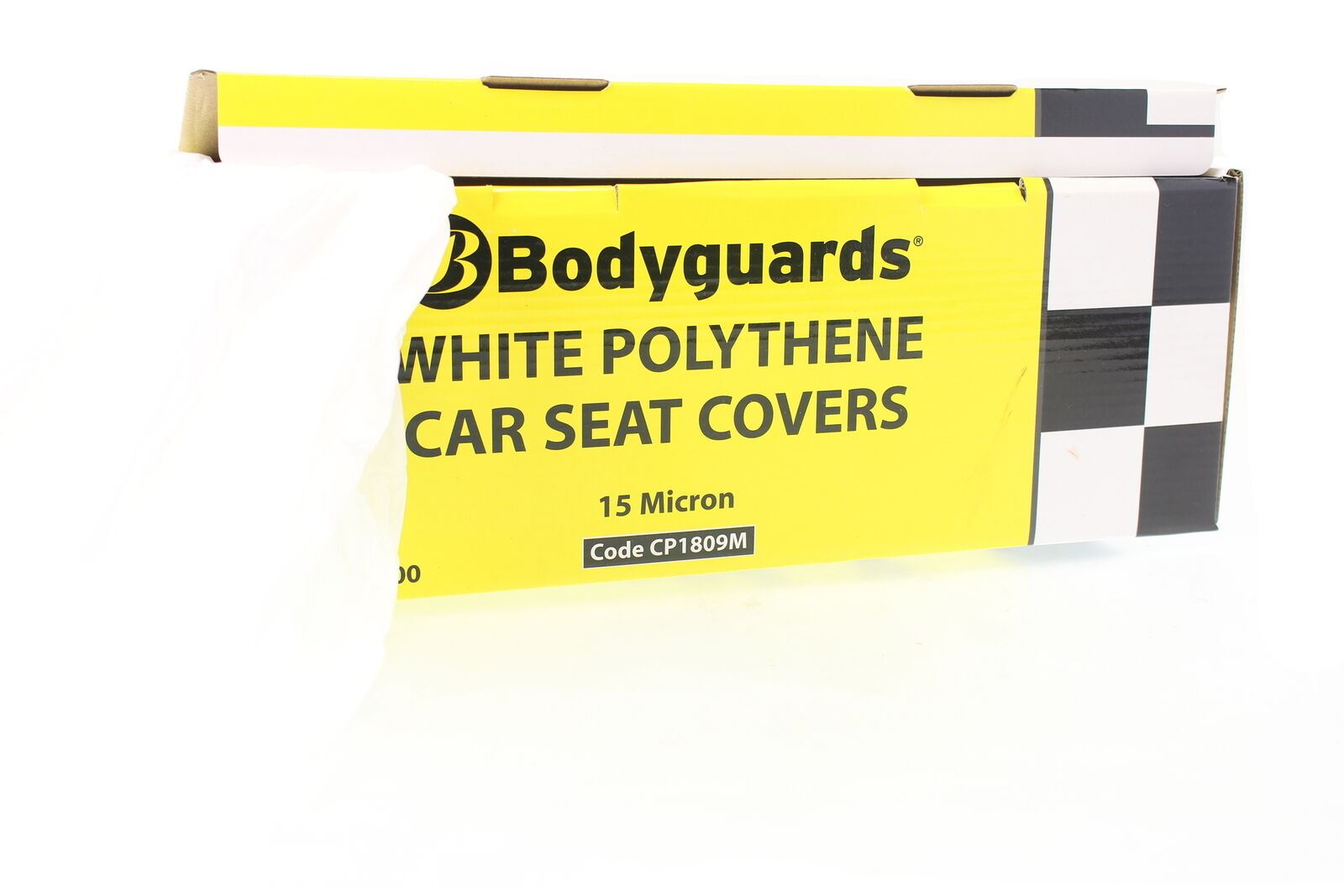 CP1809M 100 units Centre Feed 15Micron Polythene Disposable Car Seat Cover