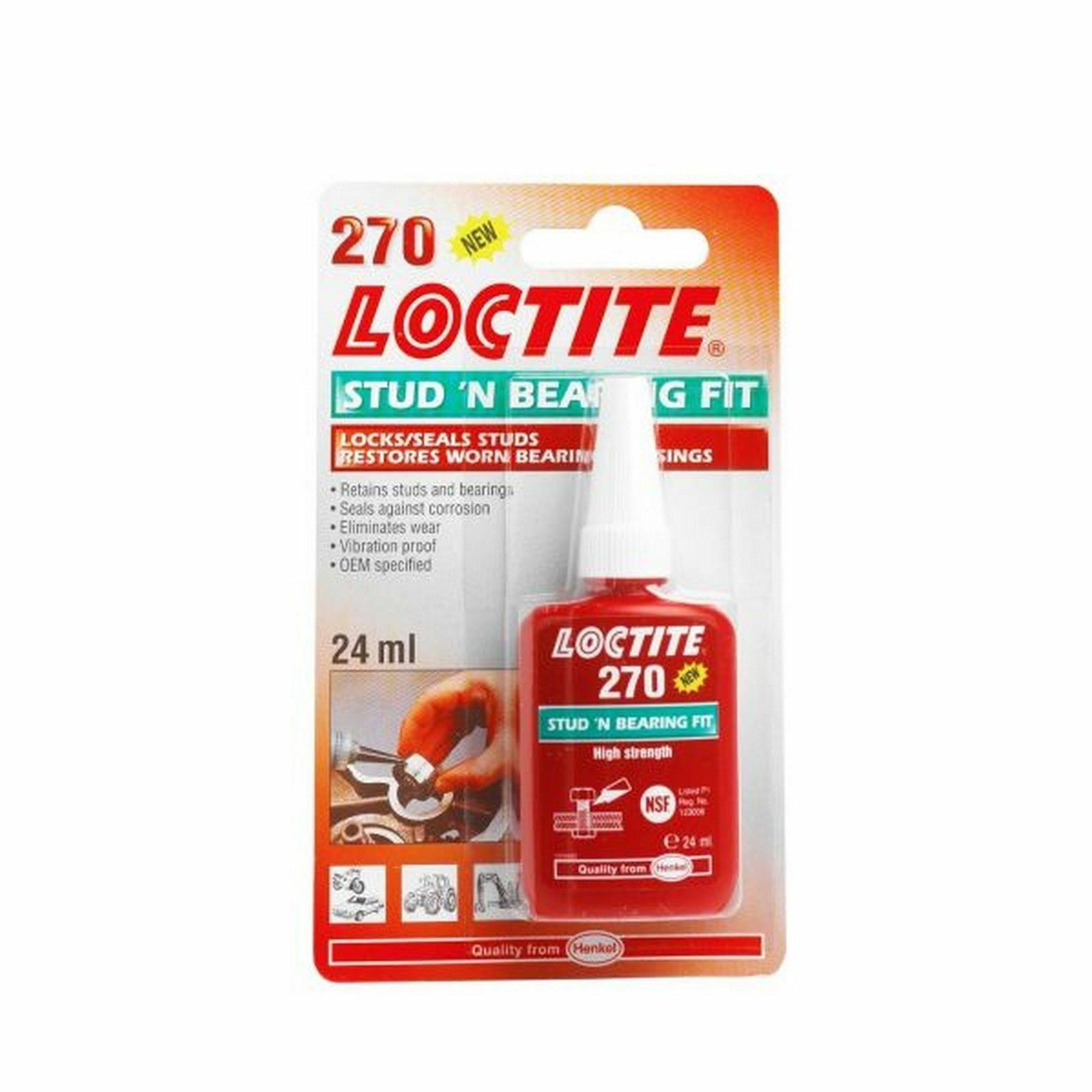 Loctite 270 Stud N Bearing Fit 24ml General Purpose Equipment Hand Tool