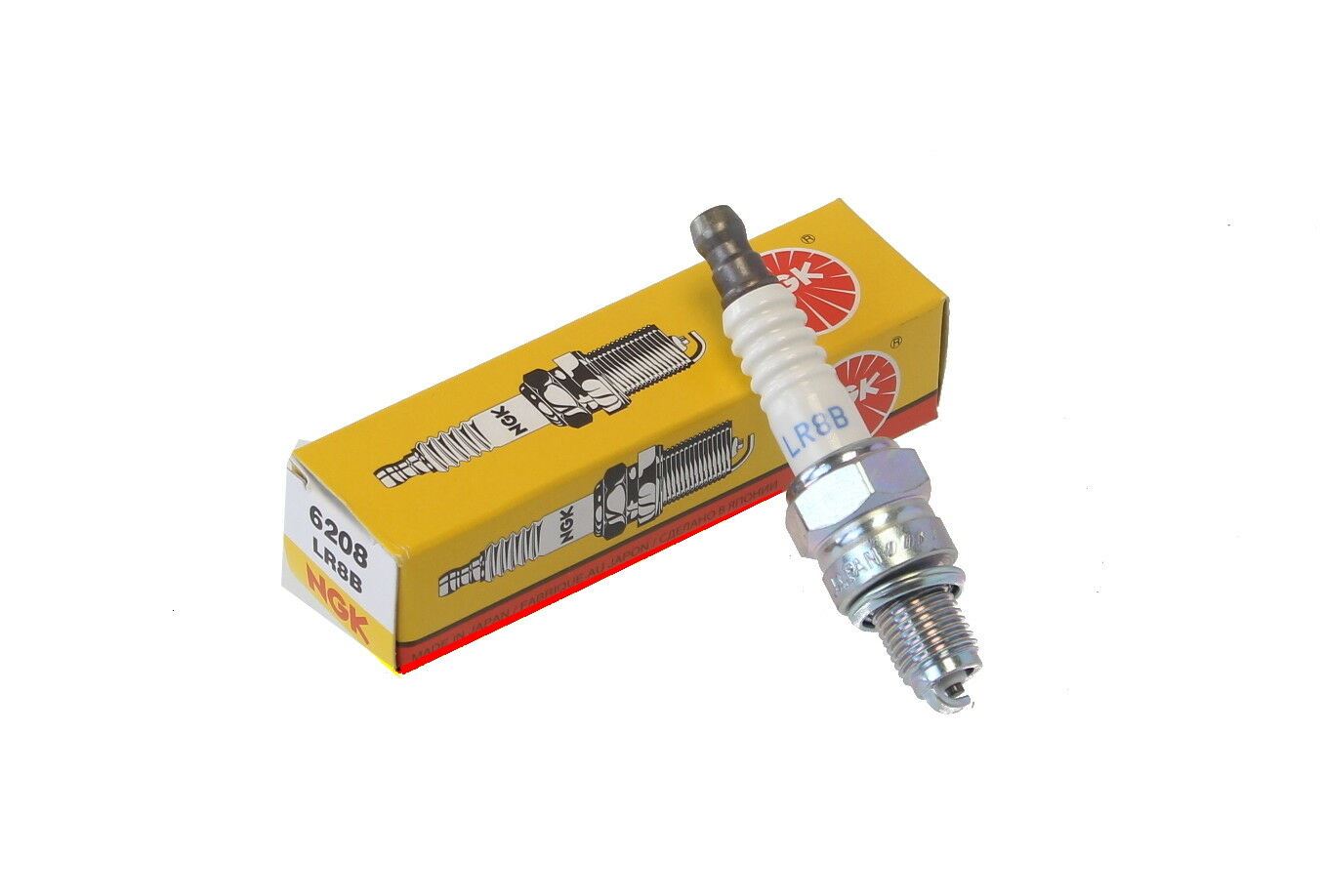 NGK LR8B//6208 Standard Candela Confezione da 8 componenti originali NGK
