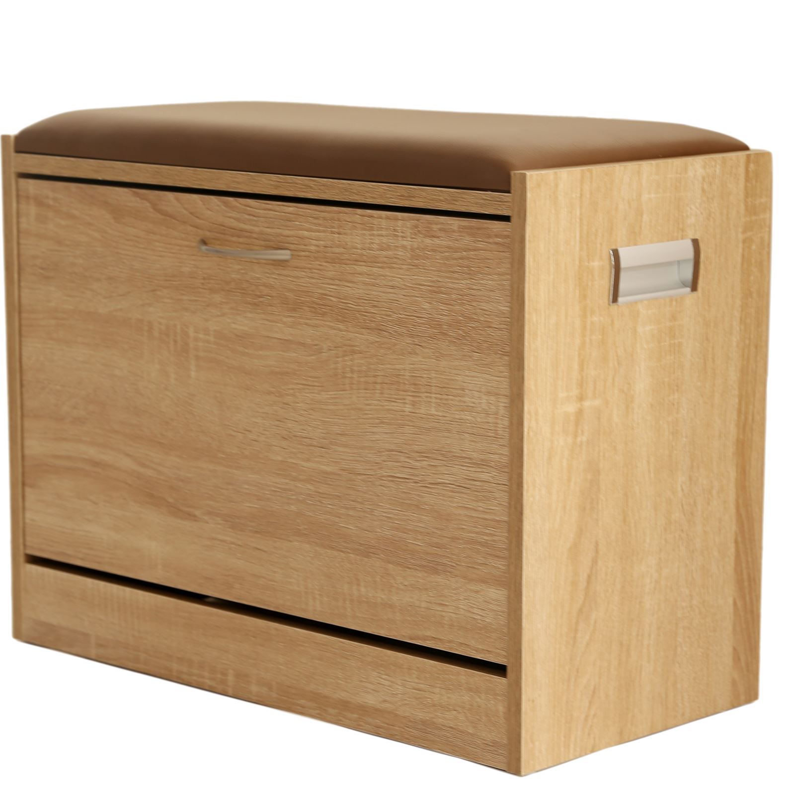 New Ottoman Shoe Cabinet Seat Storage Closet Wooden Rack Cupboard Shoes Bench Uk Ebay