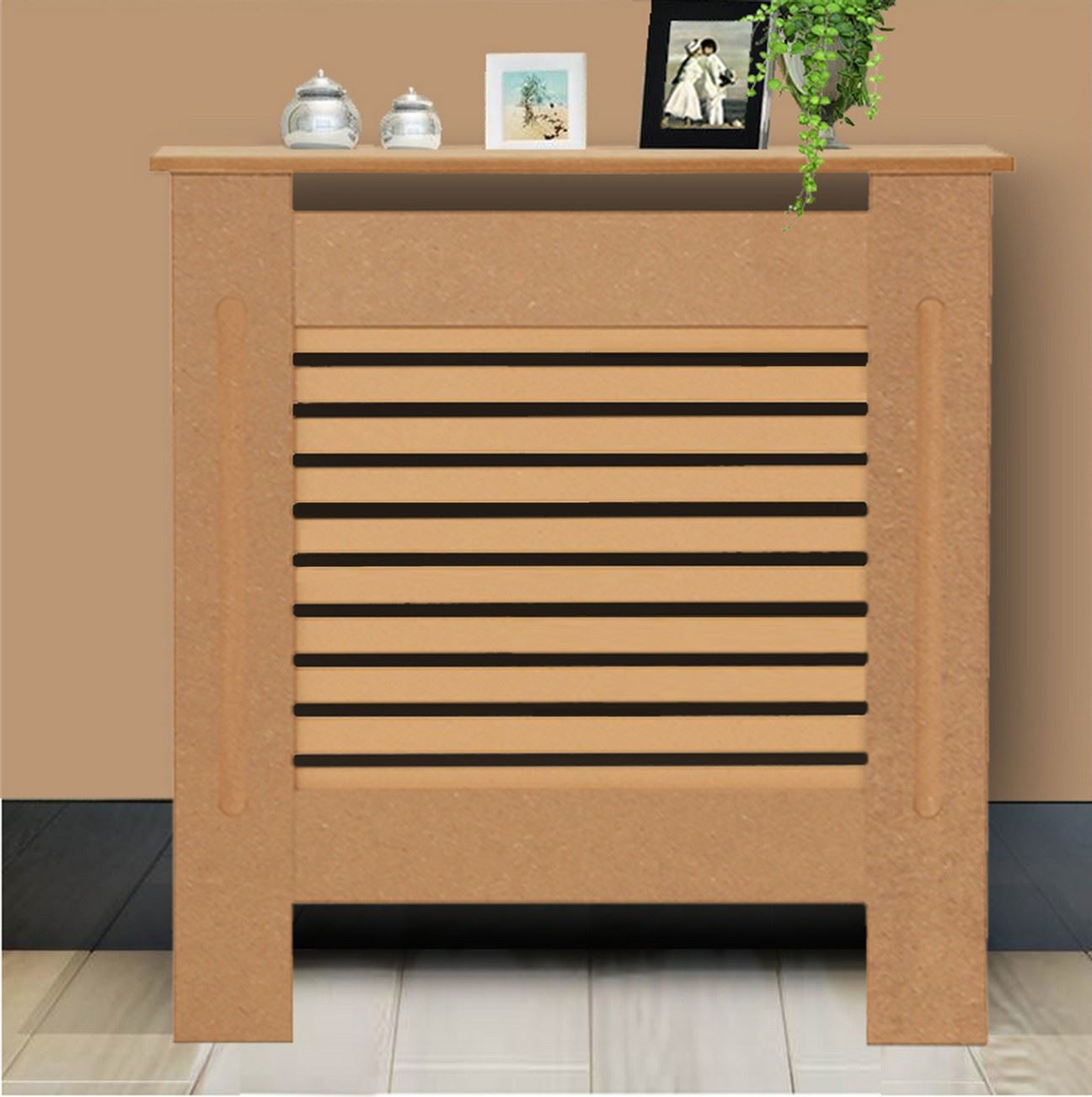 Radiator Cover Unfinished Modern Traditional Wood Grill Cabinet Furniture - Picture 10 of 11