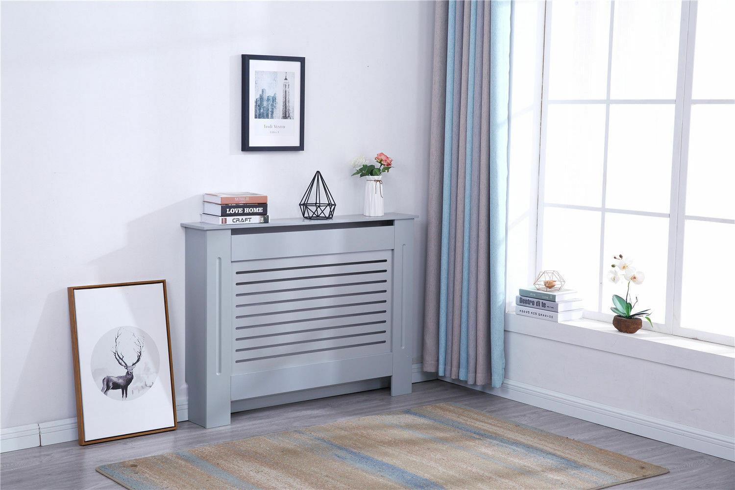 Radiator Cover Unfinished Modern Traditional Wood Grill Cabinet Furniture - Picture 6 of 11