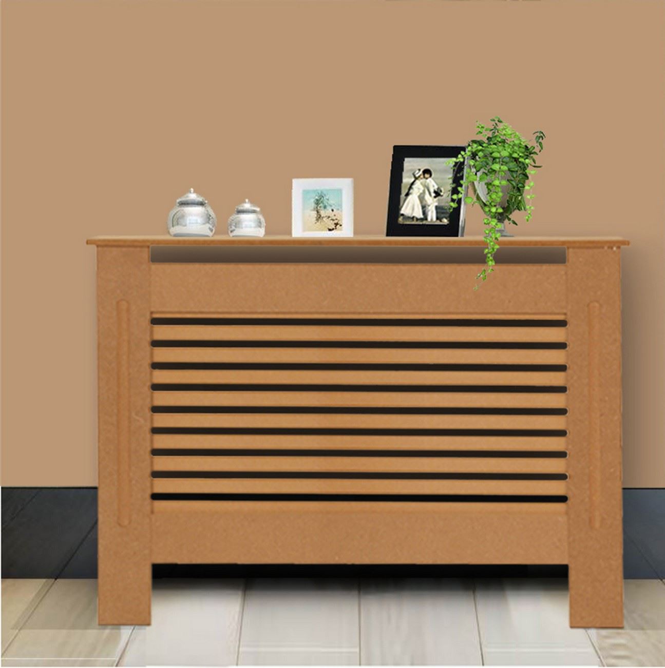Radiator Cover Unfinished Modern Traditional Wood Grill Cabinet Furniture - Picture 7 of 11