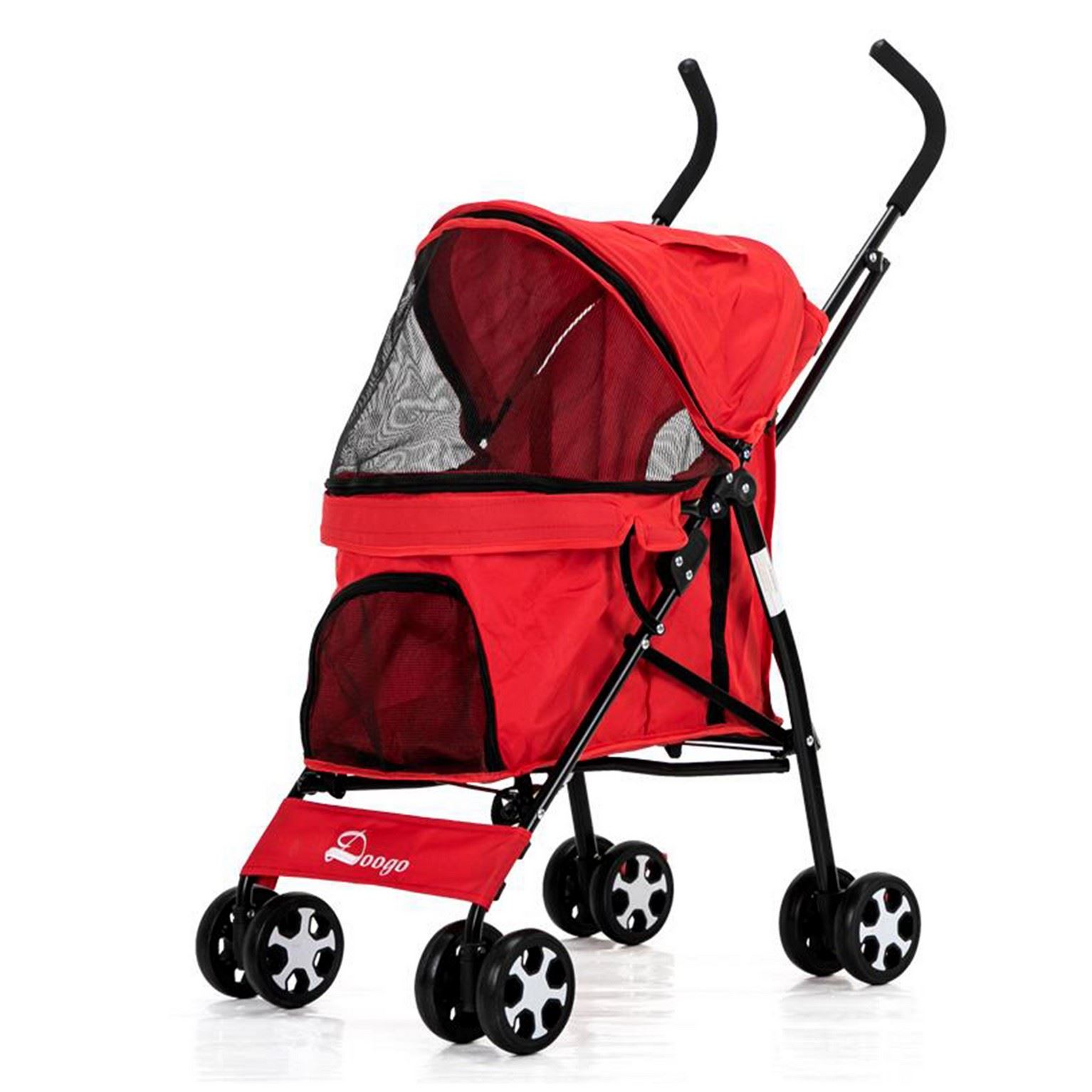 Pet Pushchair Dog Puppy Cat Pram Travel Buggy Stroller for Animals