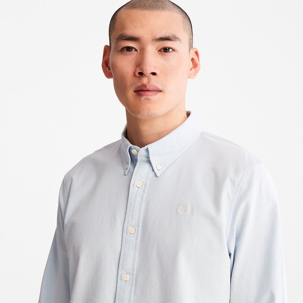 Timberland Core Oxford Long Sleeve Shirt Skyway - Picture 19 of 24