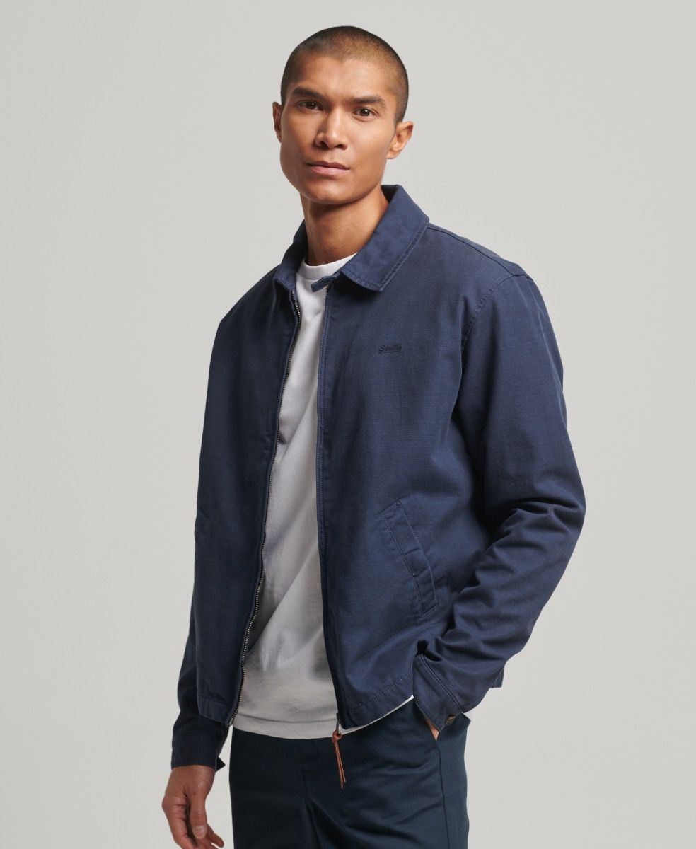 Superdry Mens Classic Harrington Jacket Eclipse - Picture 10 of 48