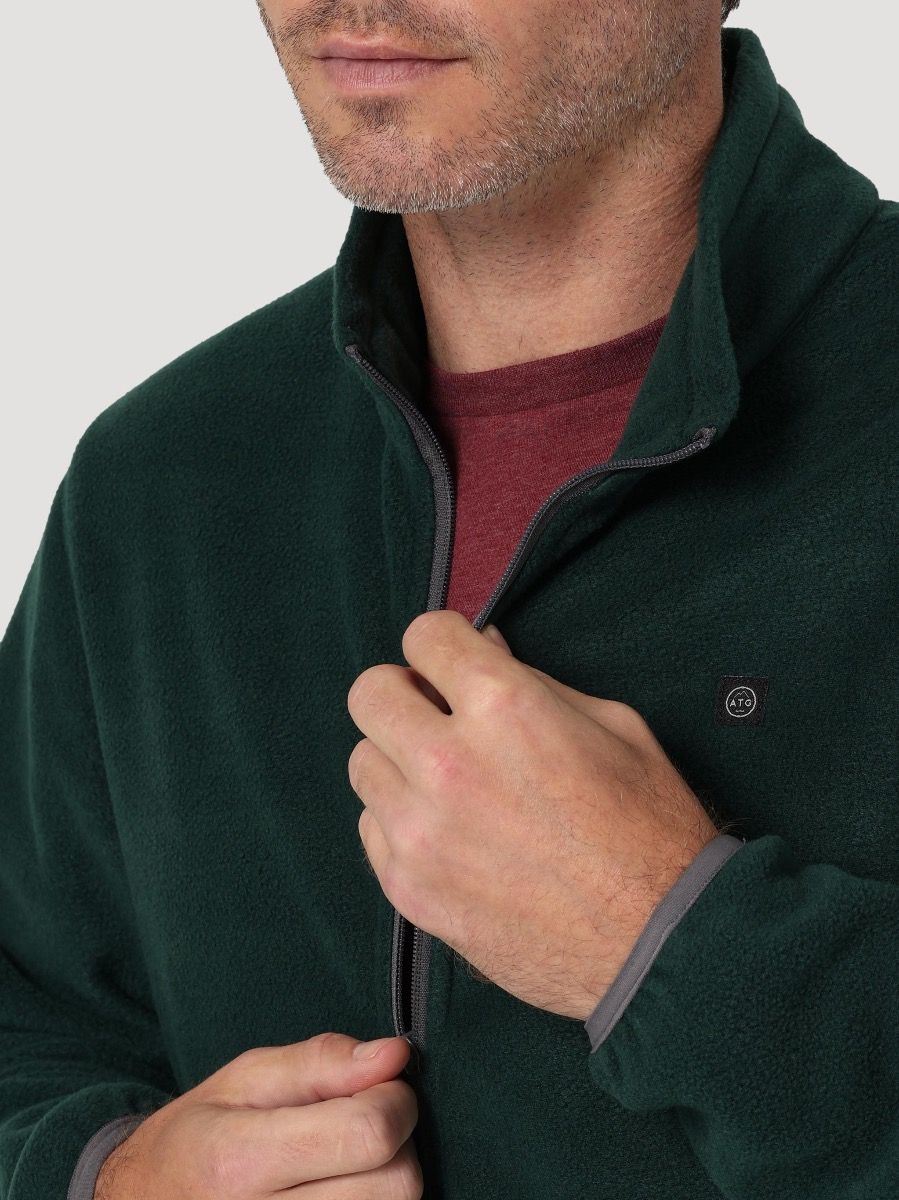 Chaqueta polar Wrangler Adams para hombre cremallera completa pino - Imagen 22 de 40