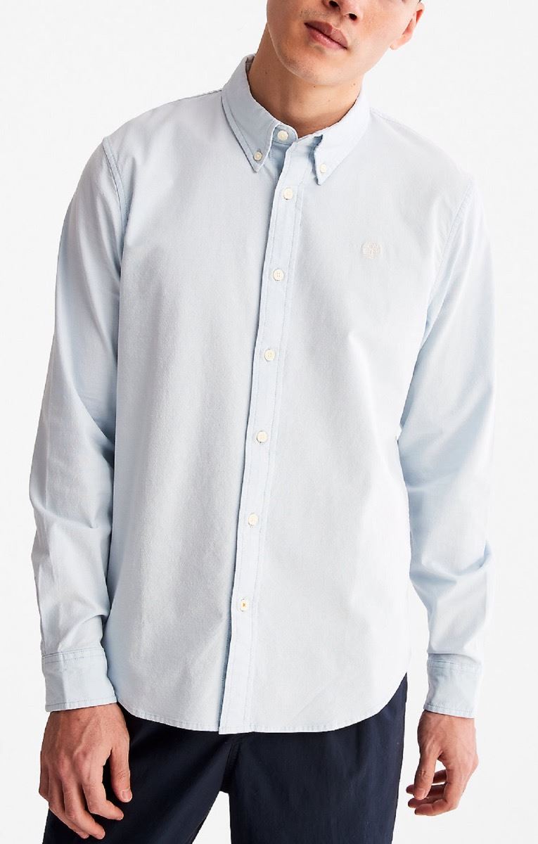 Timberland Core Oxford Long Sleeve Shirt Skyway - Picture 17 of 24