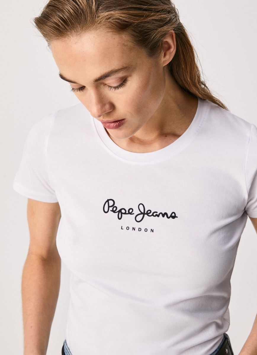 Pepe Jeans Nueva Virginia Retro Logo Camiseta Blanca - Imagen 14 de 18