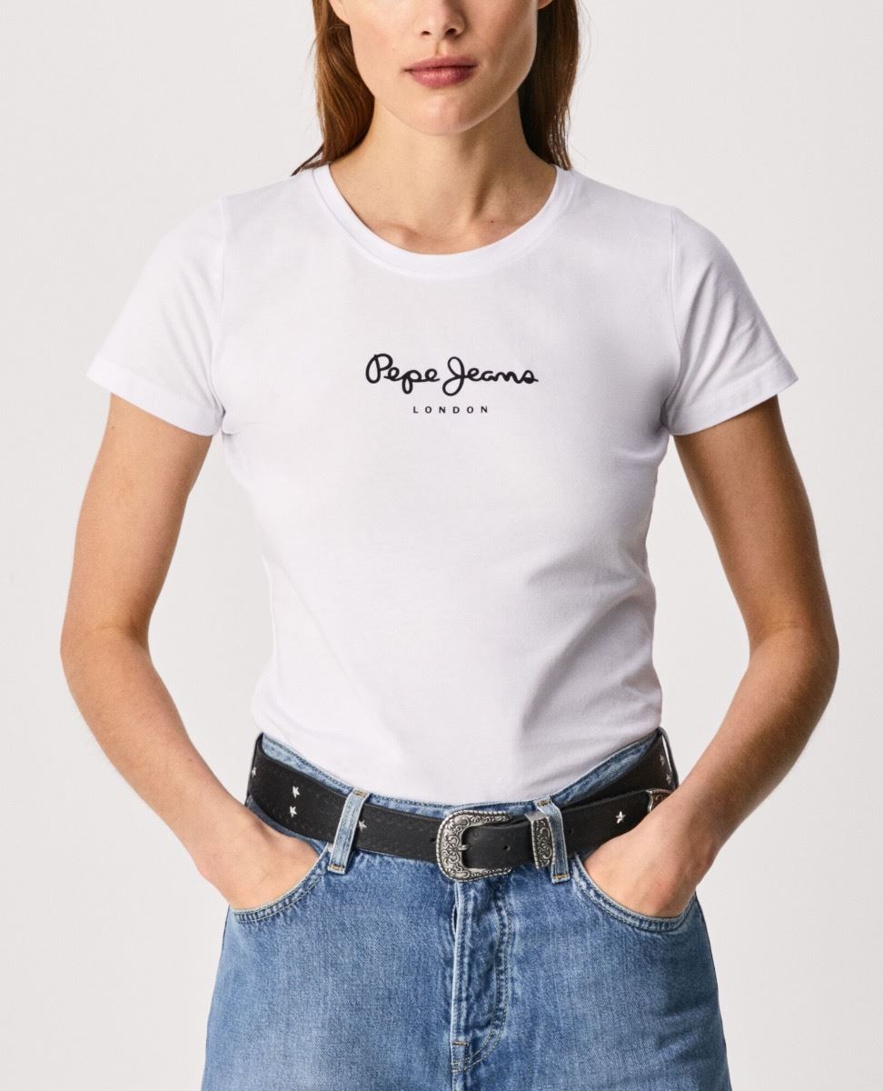 Pepe Jeans Nueva Virginia Retro Logo Camiseta Blanca - Imagen 4 de 18
