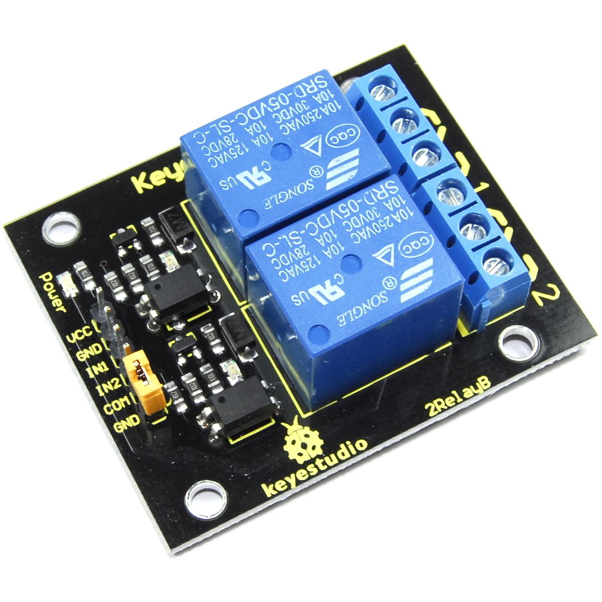 Keyestudio módulo de relé 1 2 4 8 canales 5V KS 250V CA 30V taller de flujo de CC - Imagen 6 de 20