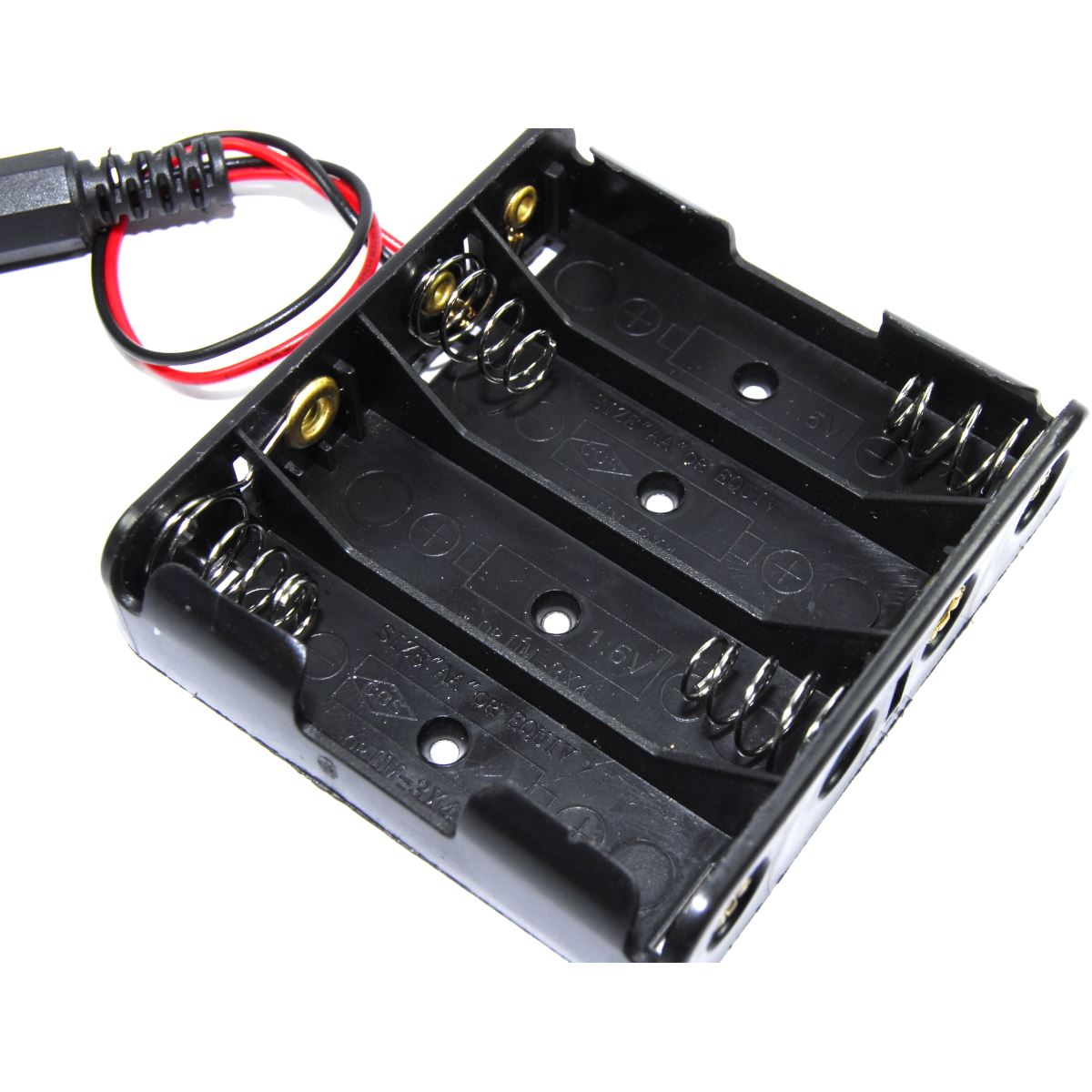 Battery Clip AA AAA 18650 CR2032 9V Project Robot Black DC Wired Flux Workshop - Picture 29 of 35