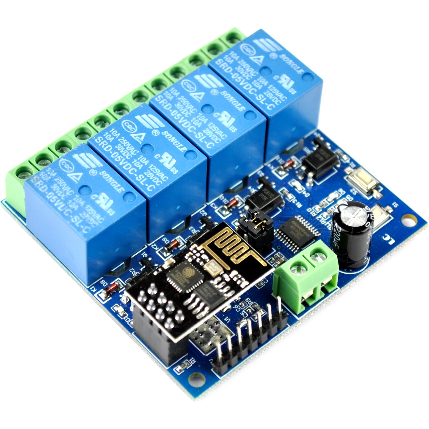 LC Technology 1/2/4 Kanal WLAN Relaismodul ESP8266 5/12V IOT UART Flux Workshop - Bild 16 von 17
